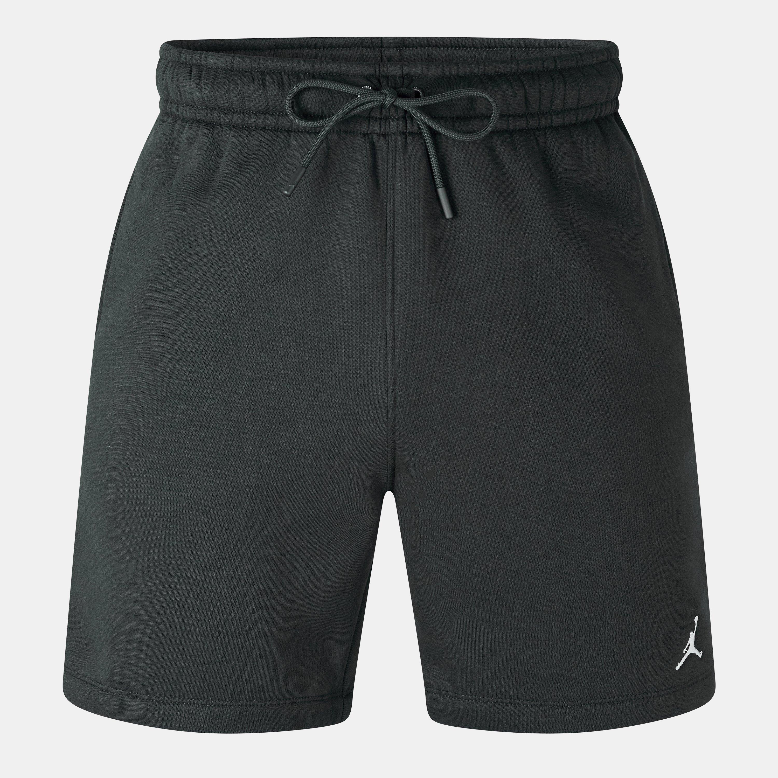 Air Jordan Men's Aj Brooklyn Fleece Shorts - Black/White - S