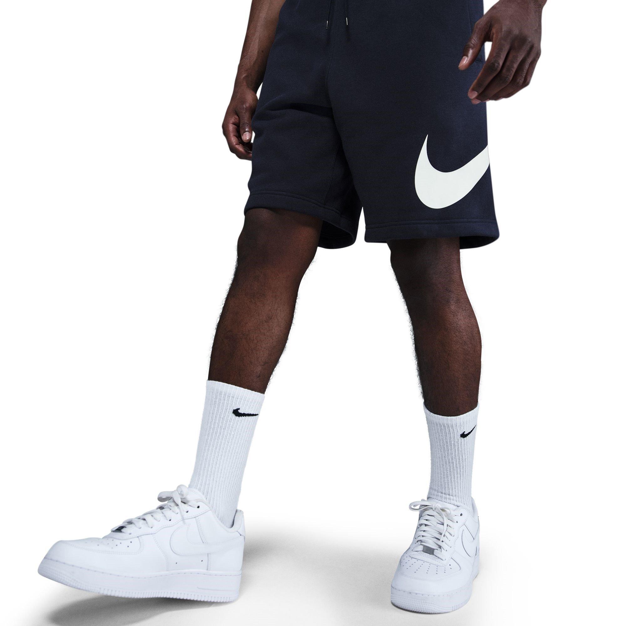 Nike Men's Sportswear Club Graphic Shorts - Navy - L