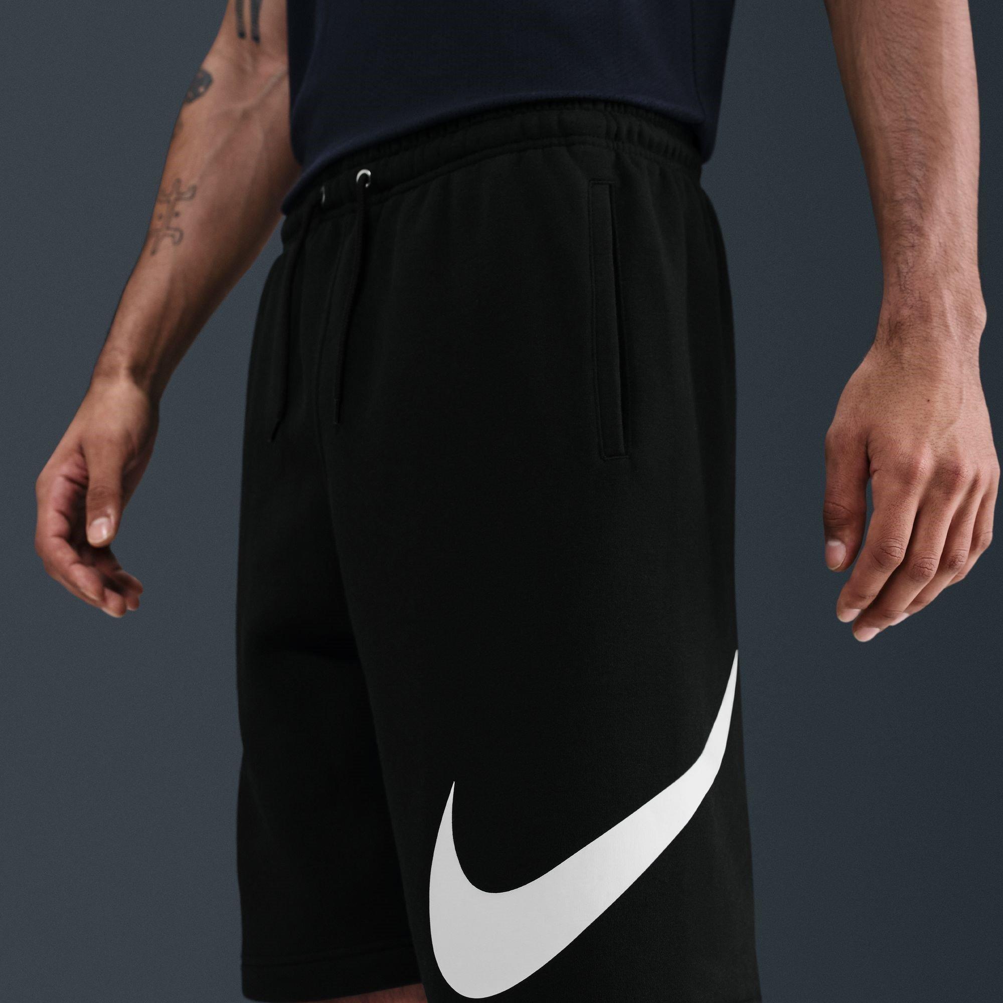 Schwarz/Weiß - Nike - Sportswear Club Men's Graphic Shorts - 13