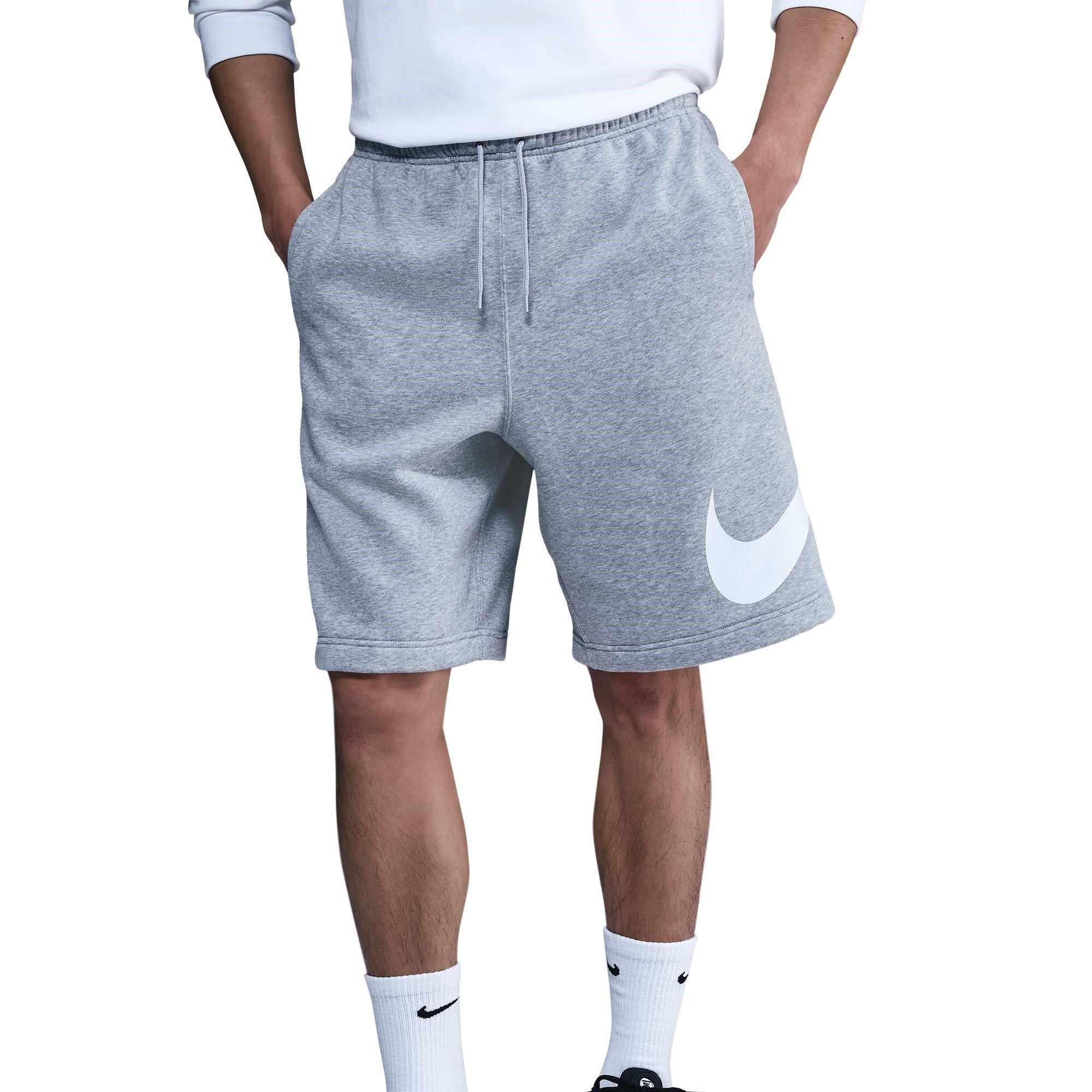 Nike Men's Sportswear Club Graphic Shorts - Dk Grey/White - 2XL