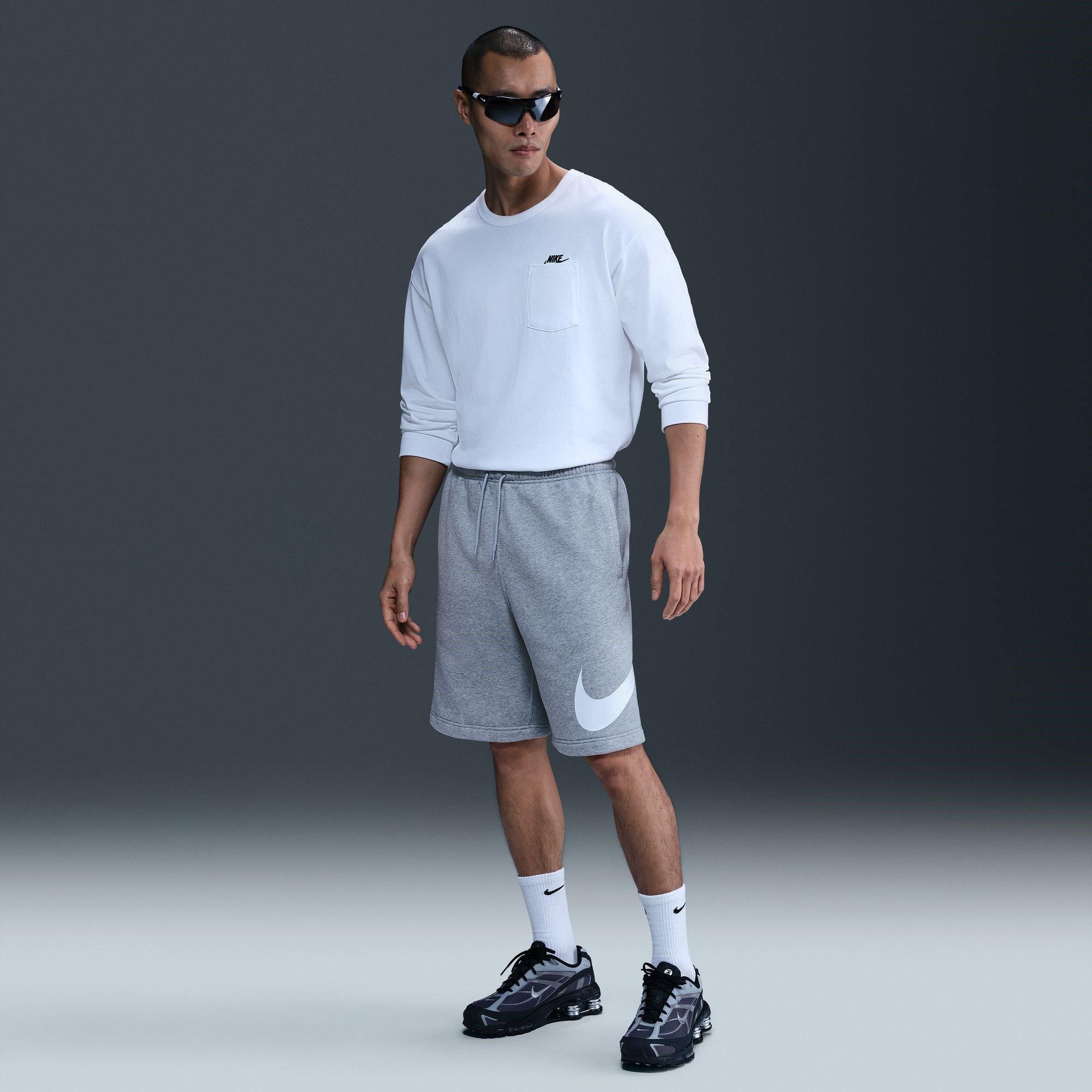 Tamno sive/bijele - Nike - Sportswear Club Men's Graphic Shorts - 12