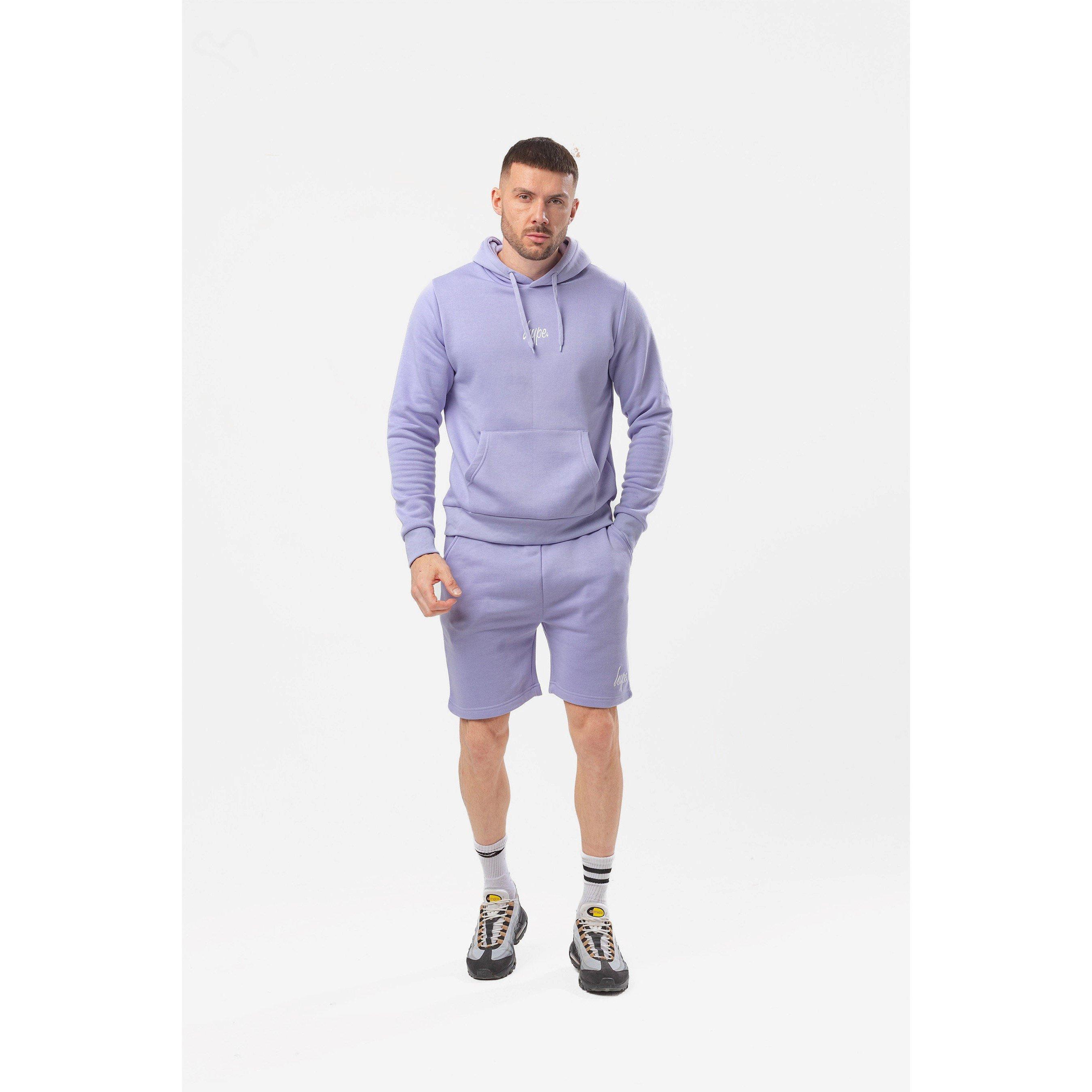 Purple - Hype - Men's Fleece Jogger Shorts - 1