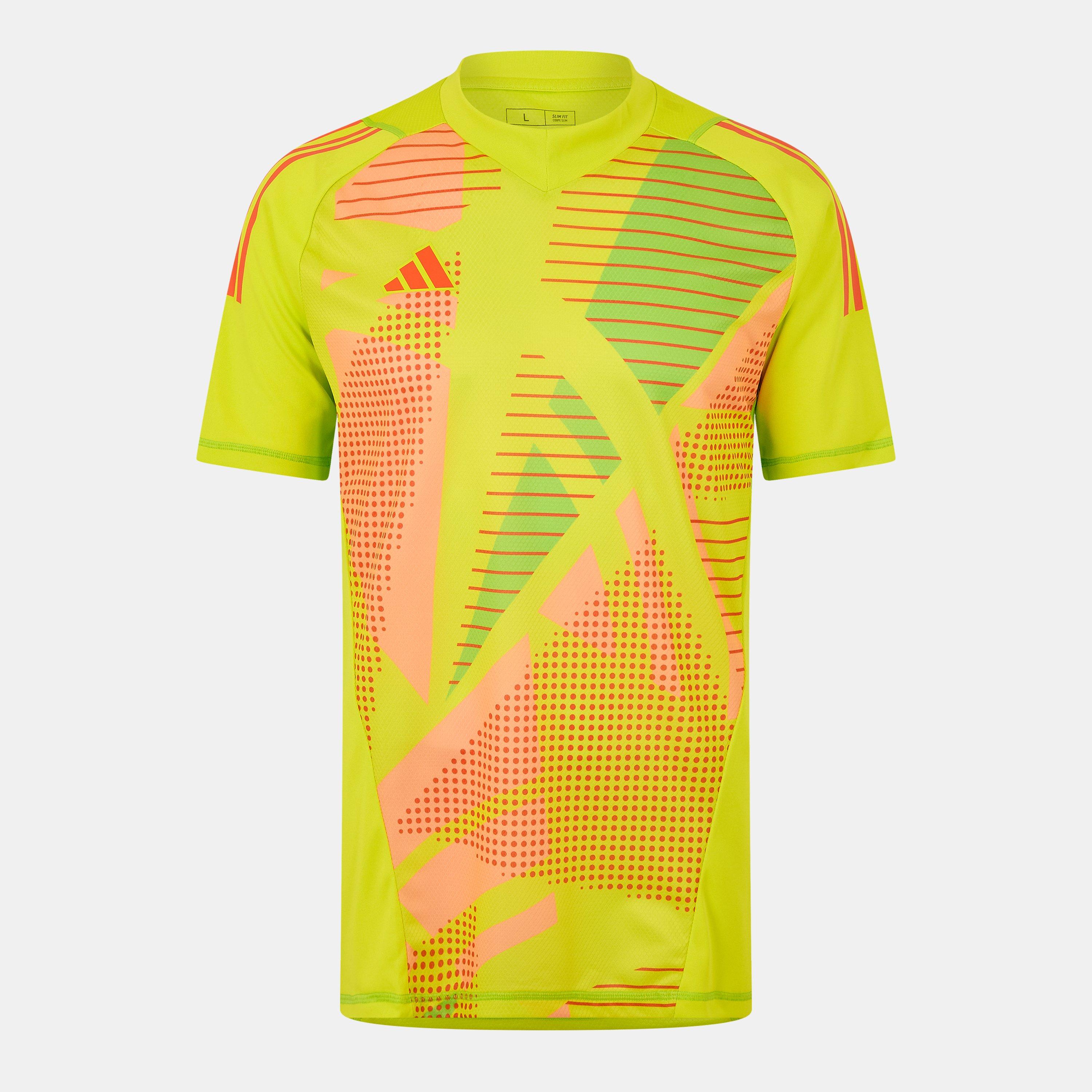 Adidas Men's Tiro 24 Pro Short Sleeve Goalkeeper Jersey - Solar Yellow - L