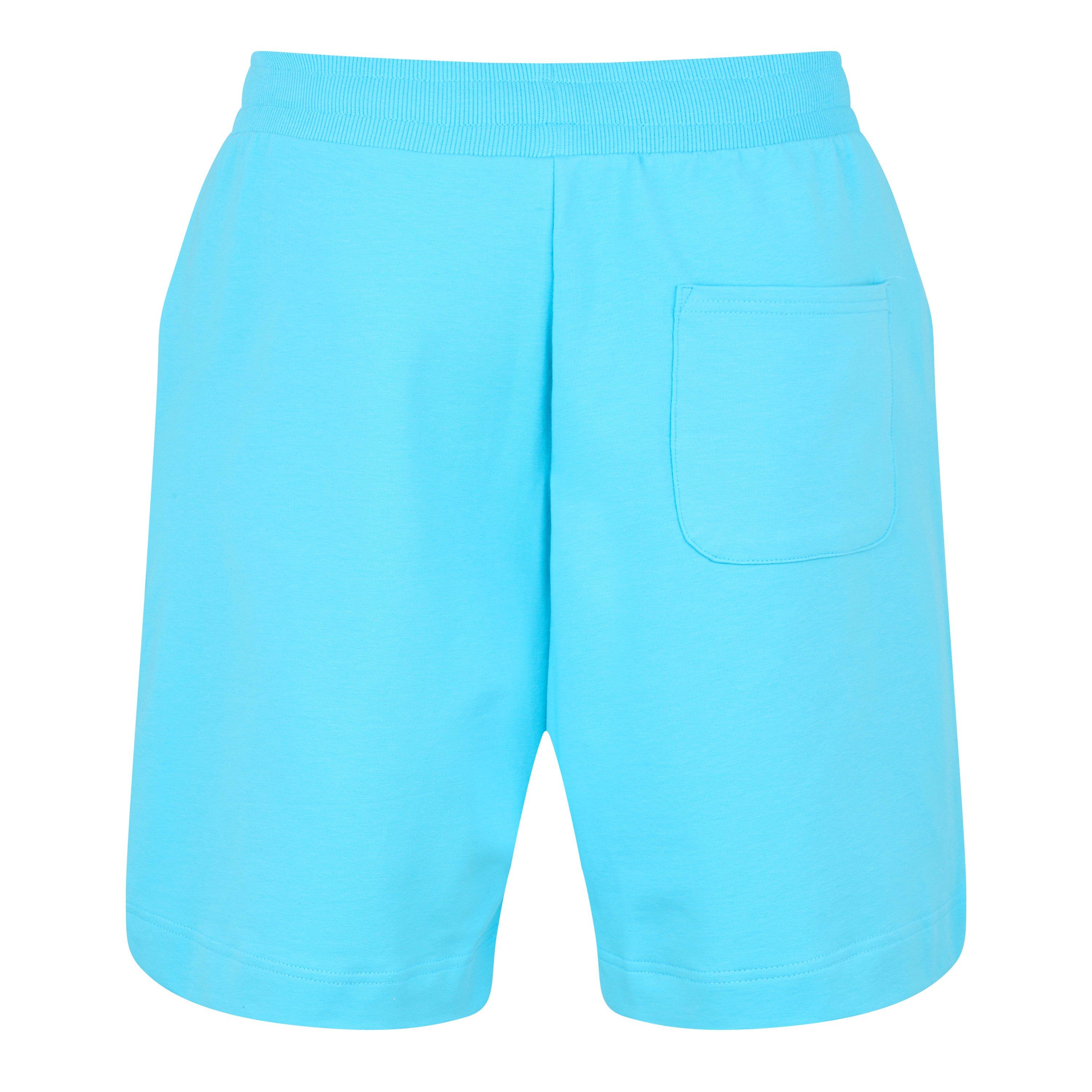Light Blue - Moschino - Men's Logo Tape Fleece Jogger Shorts - 6
