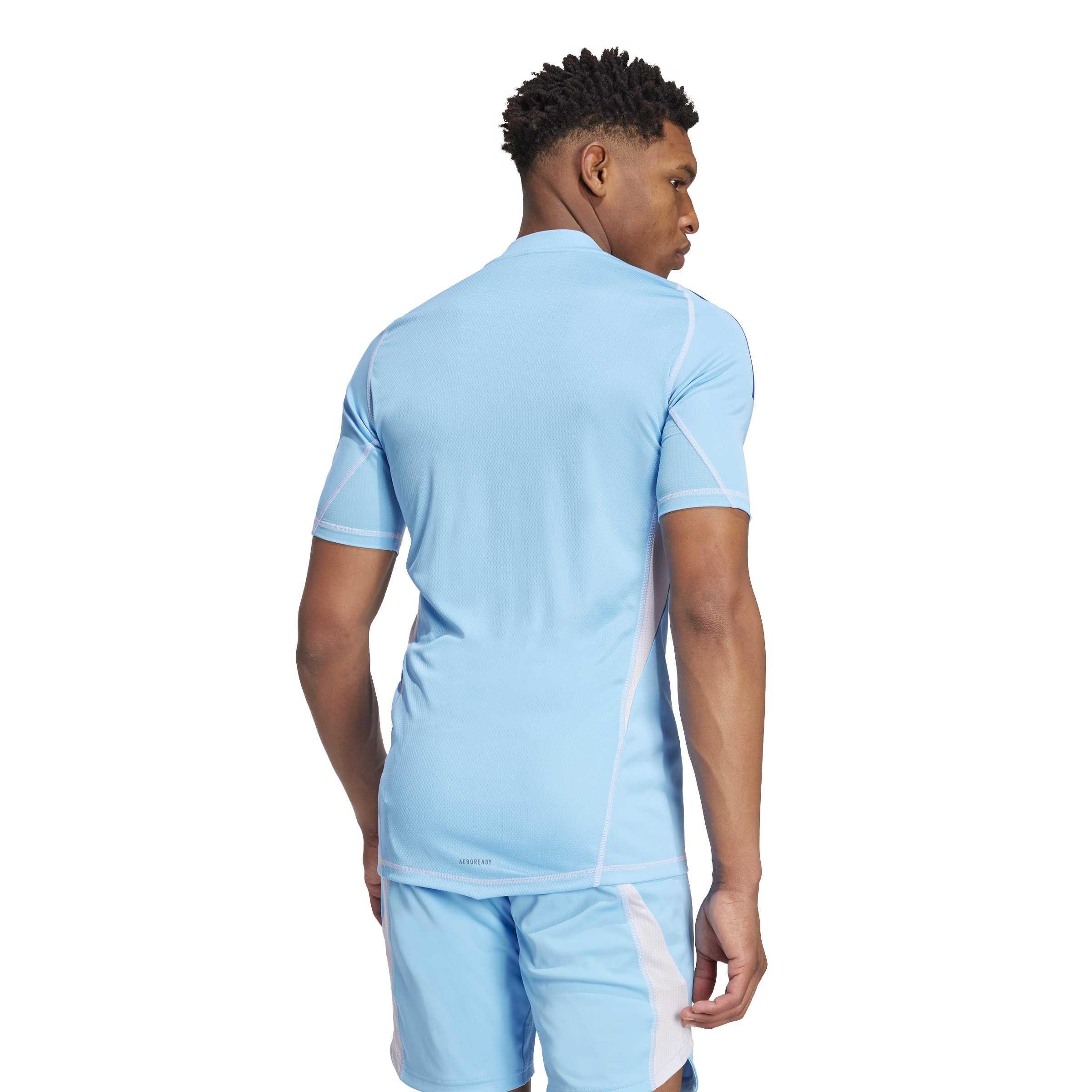 Semi Blue Burst - adidas - Fleece Jogger Shorts - 5