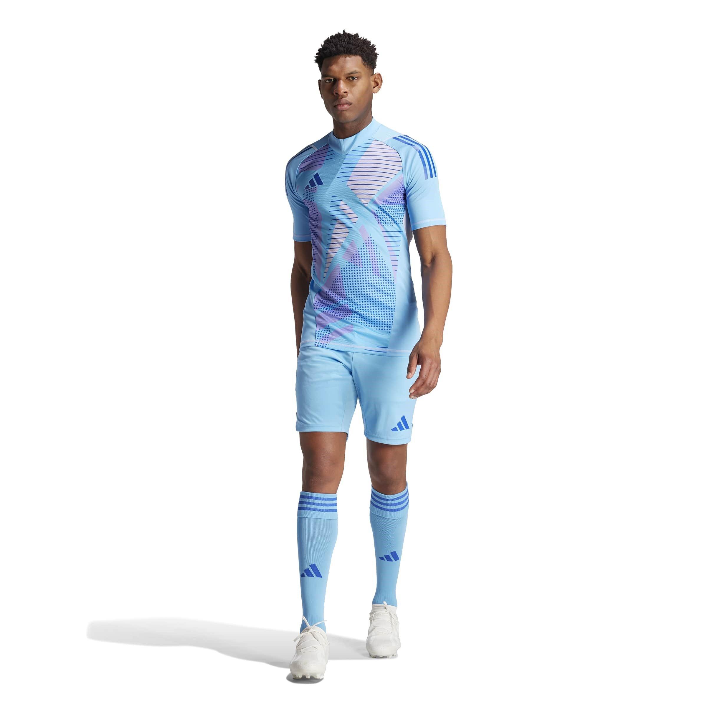 Semi Blue Burst - adidas - Fleece Jogger Shorts - 7