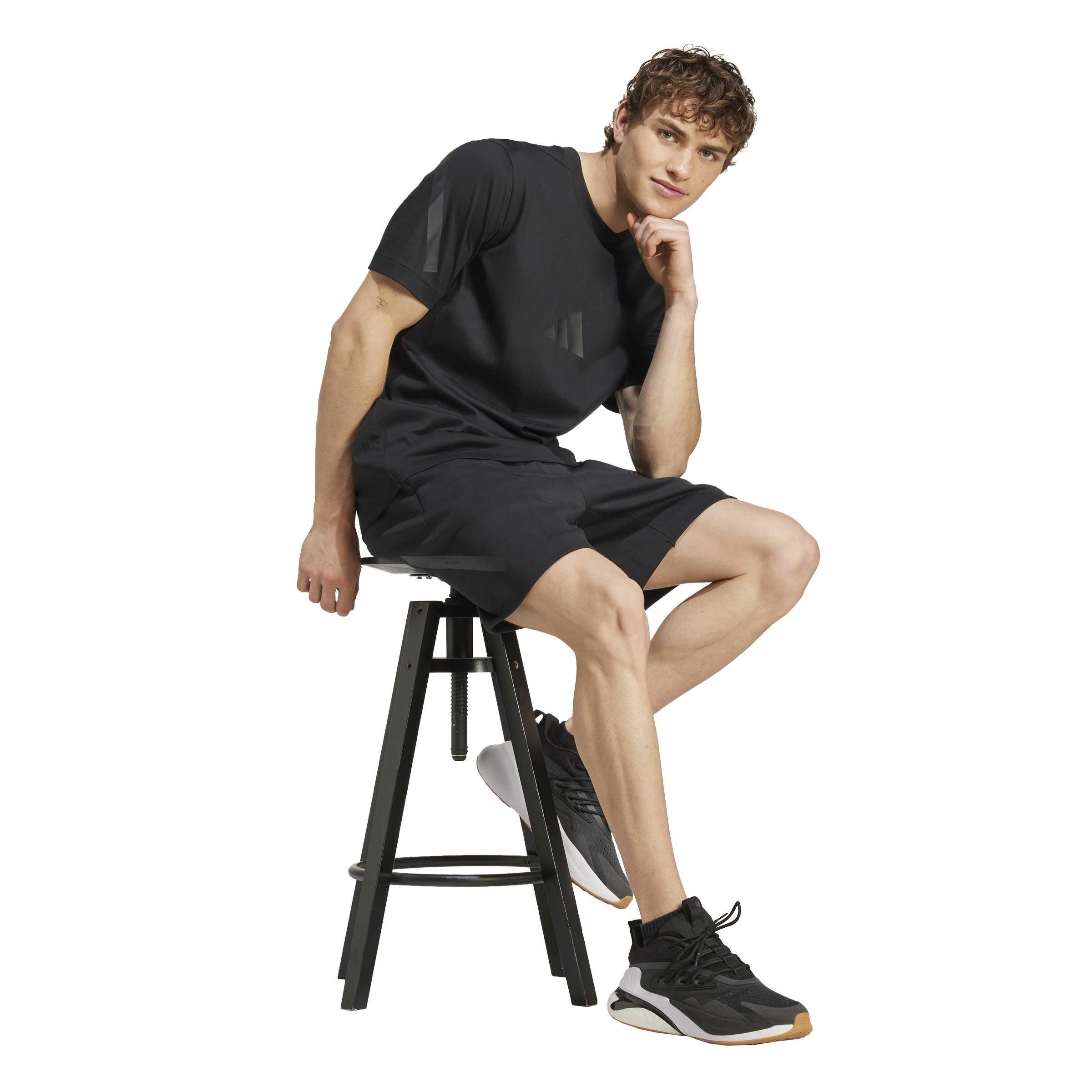 Black - adidas - adidas M Z.N.E. Sho Jogger Short Mens - 6