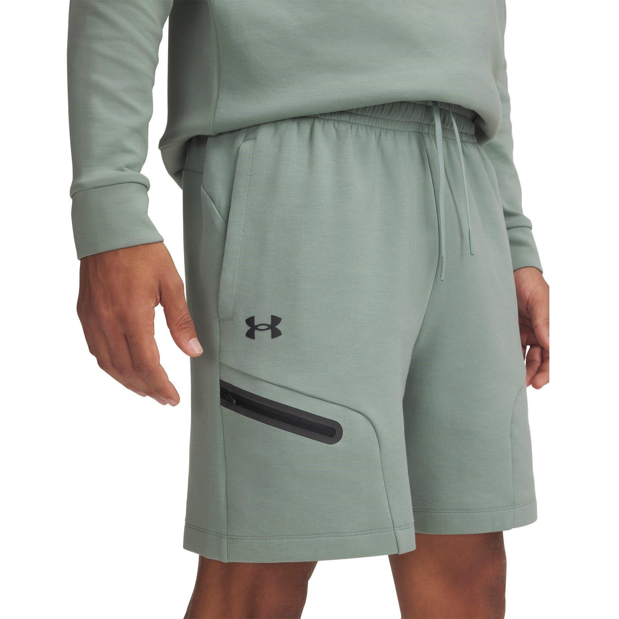 Green - Under Armour - Fleece Jogger Shorts - 3