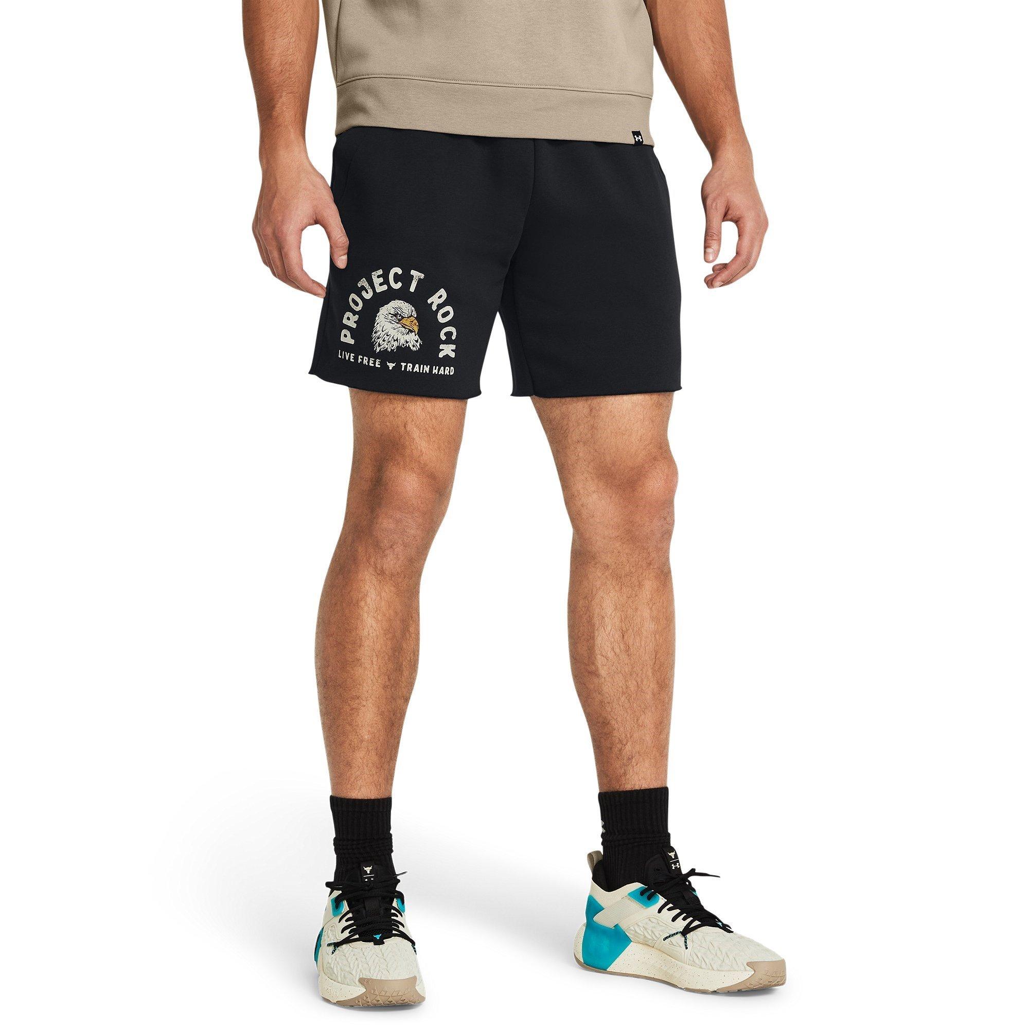 Black - Under Armour - Icon Fleece Jogger Shorts - 2