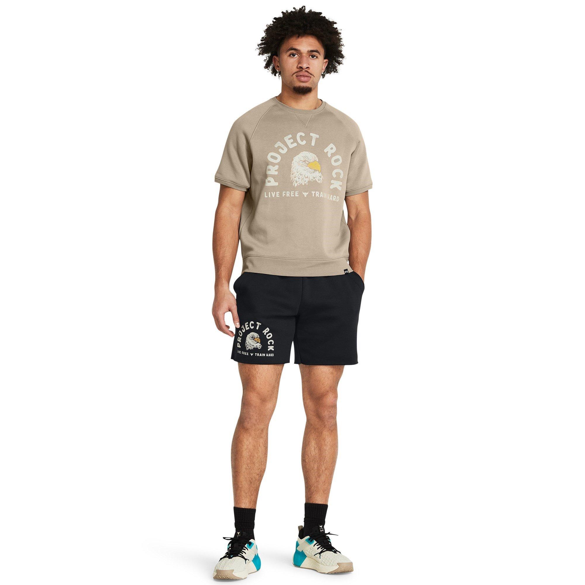 Black - Under Armour - Icon Fleece Jogger Shorts - 4