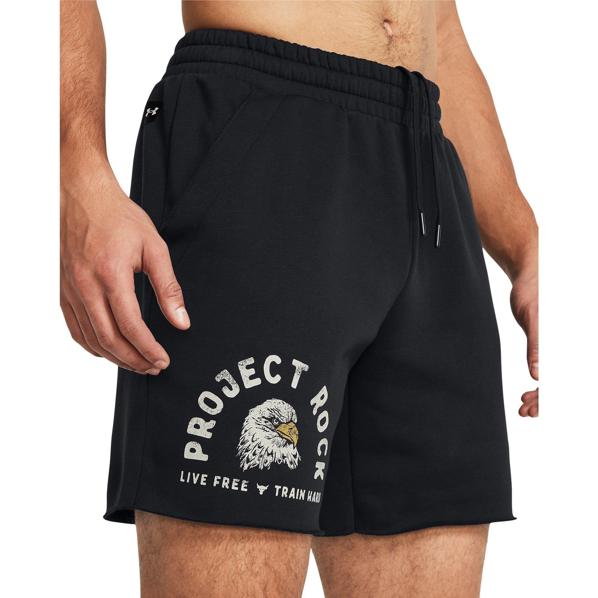 Black - Under Armour - Icon Fleece Jogger Shorts - 5
