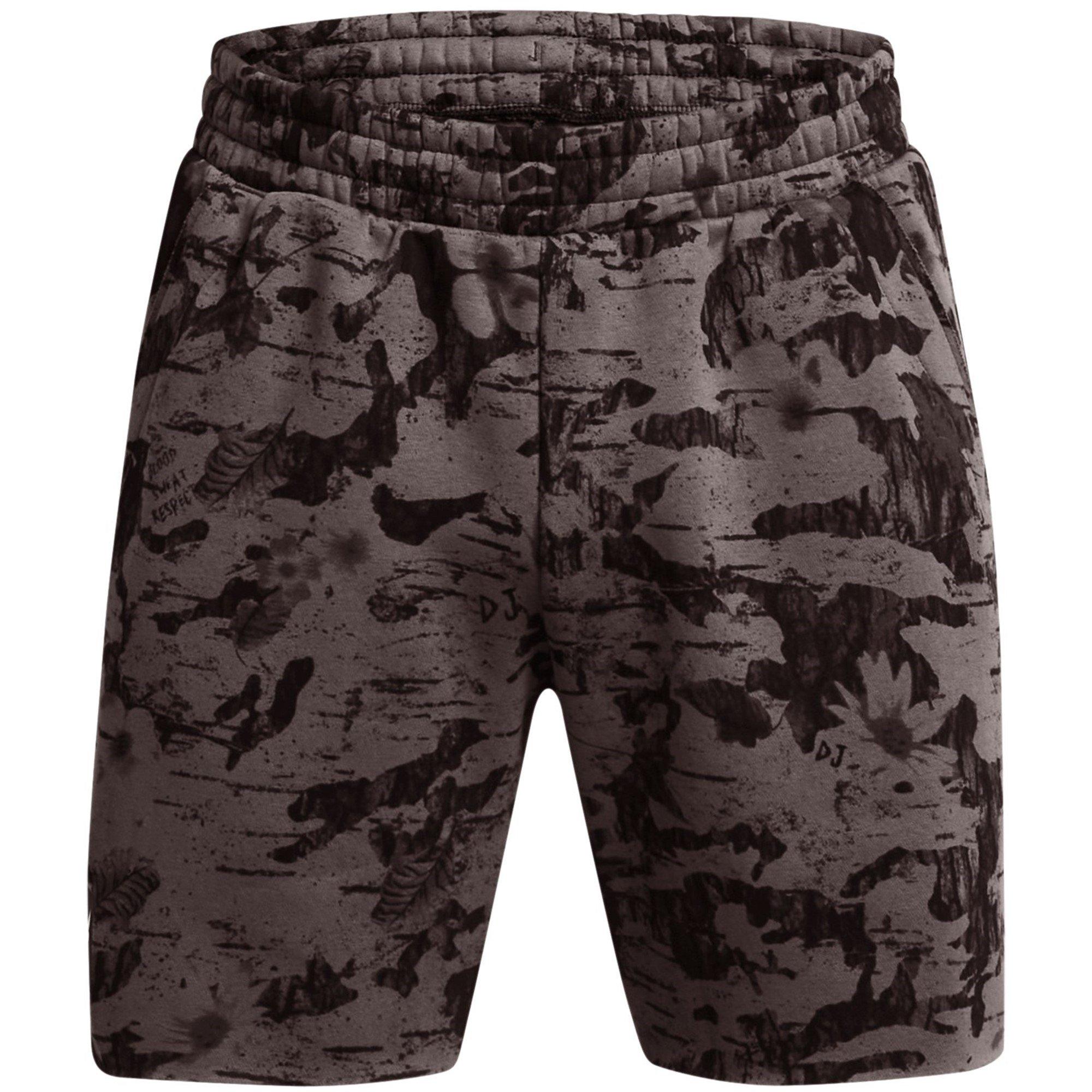 Under Armour Men's Fleece Jogger Shorts - Brown - L