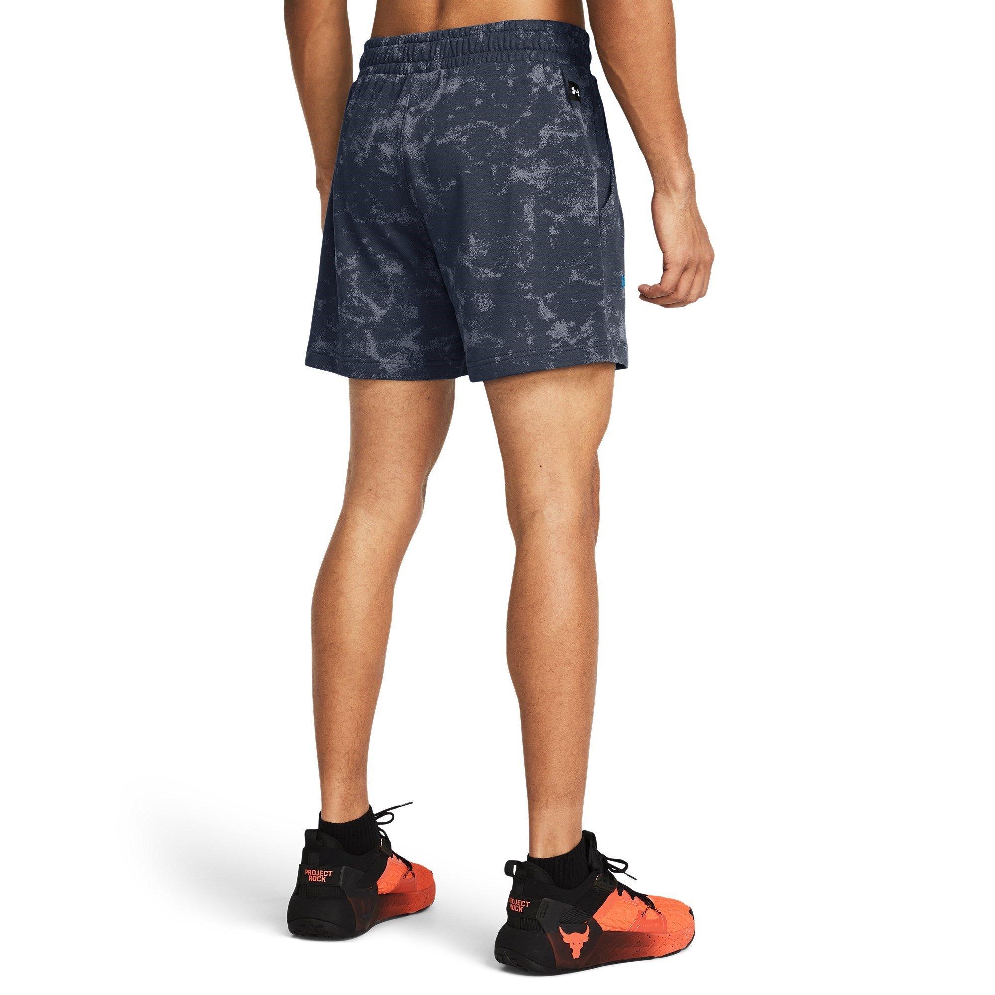 Grises - Under Armour - Men's All Over Print Fleece Jogger Shorts - 3