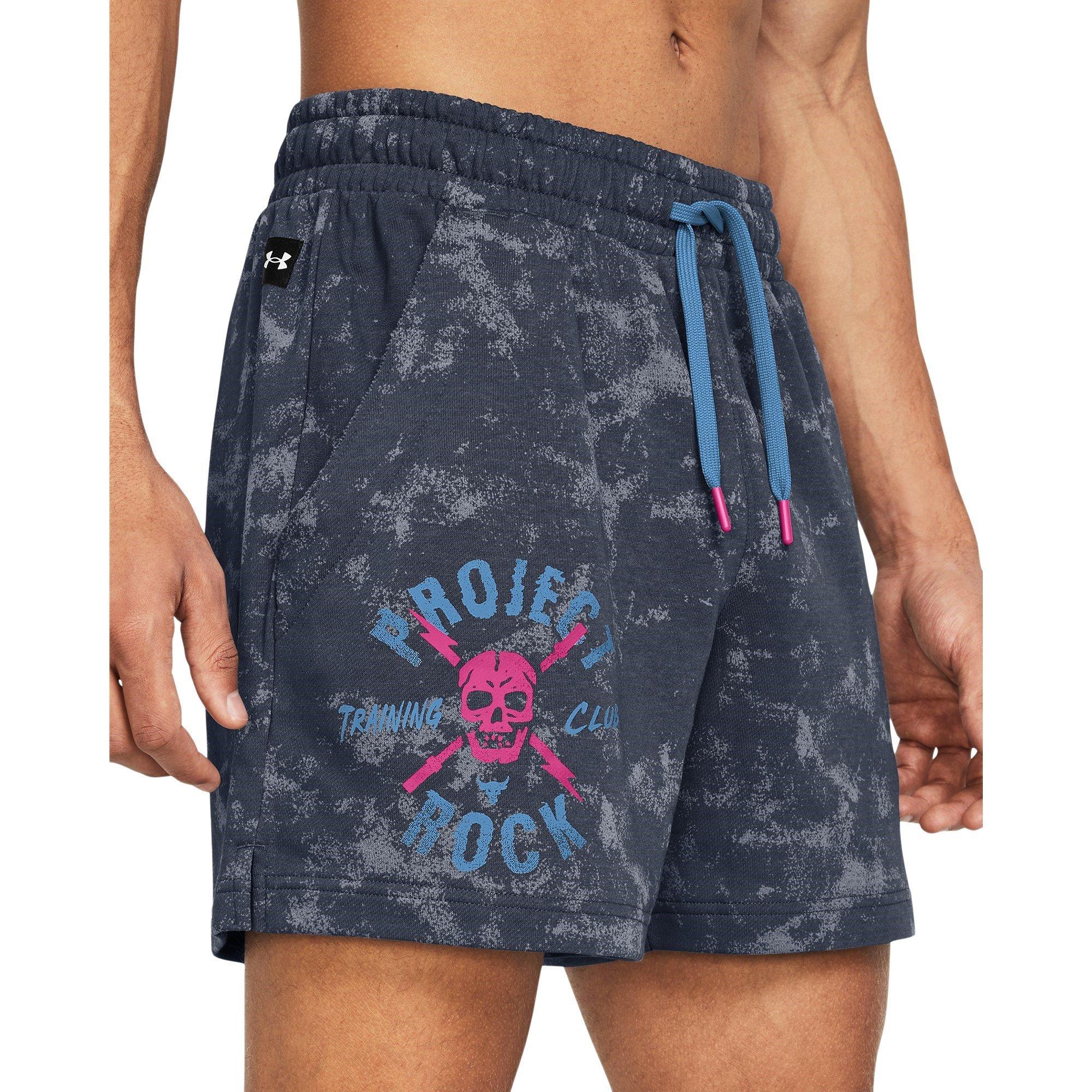 Grises - Under Armour - Men's All Over Print Fleece Jogger Shorts - 5