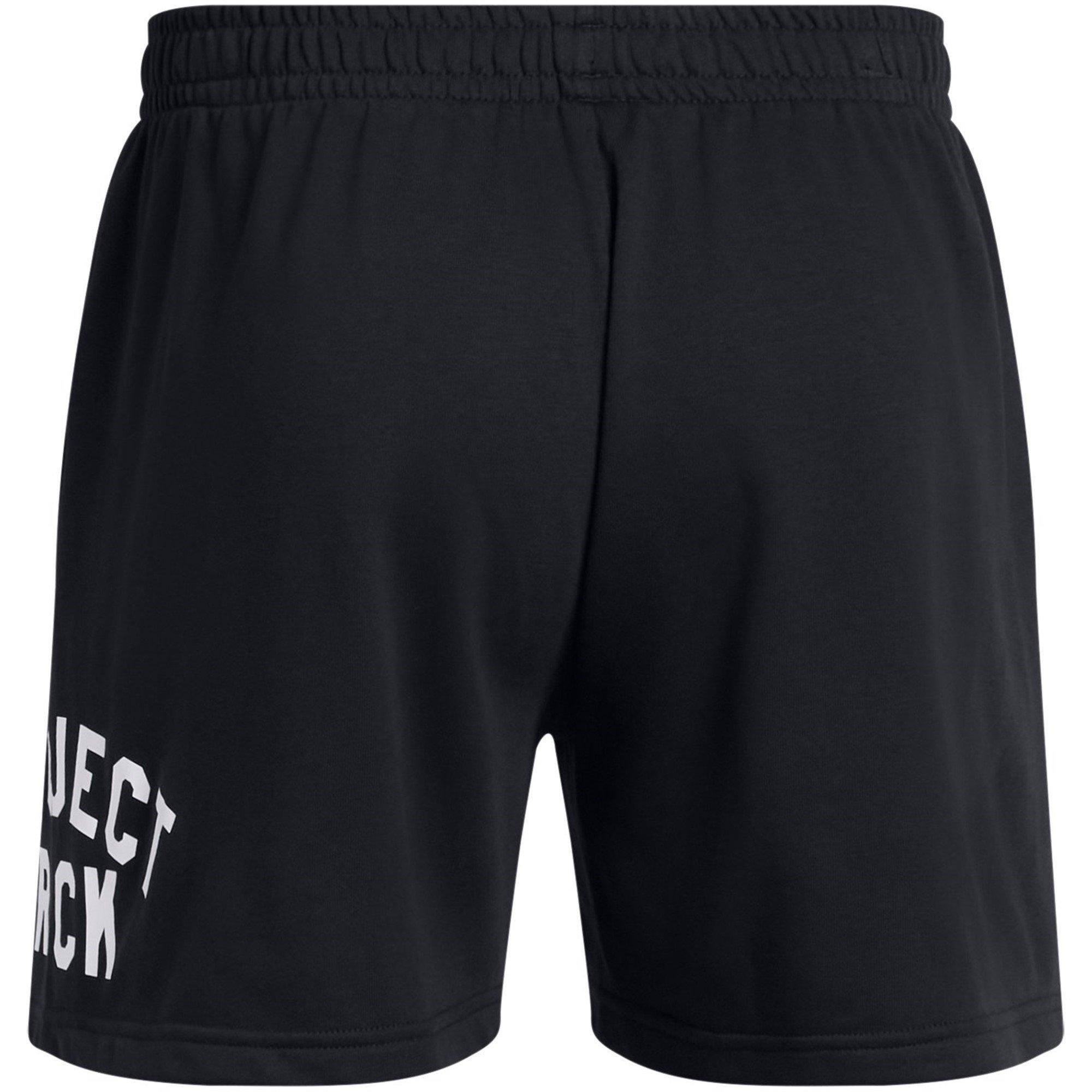 Schwarz - Under Armour - Terry Fleece Jogger Shorts - 6