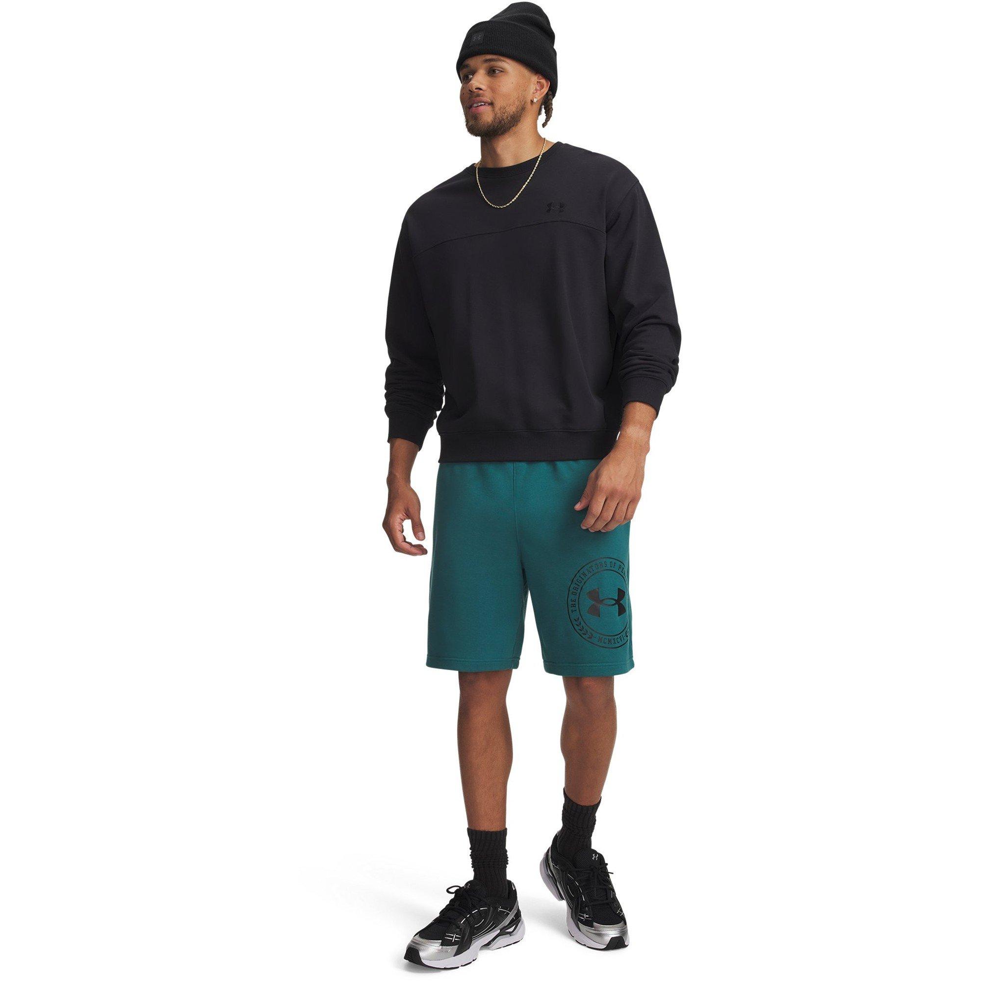 Green/Black - Under Armour - Men's Fleece Jogger Shorts - 4