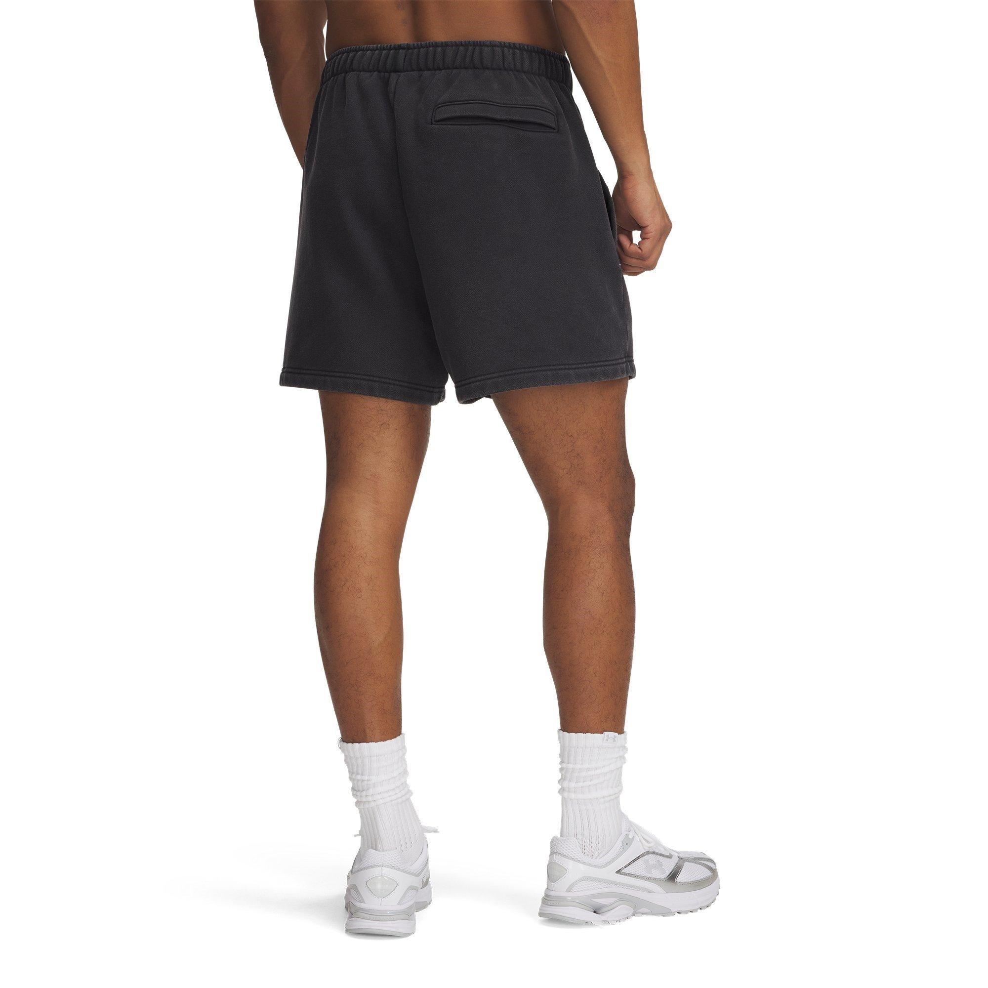 Black - Under Armour - Icon Fleece Jogger Shorts - 2