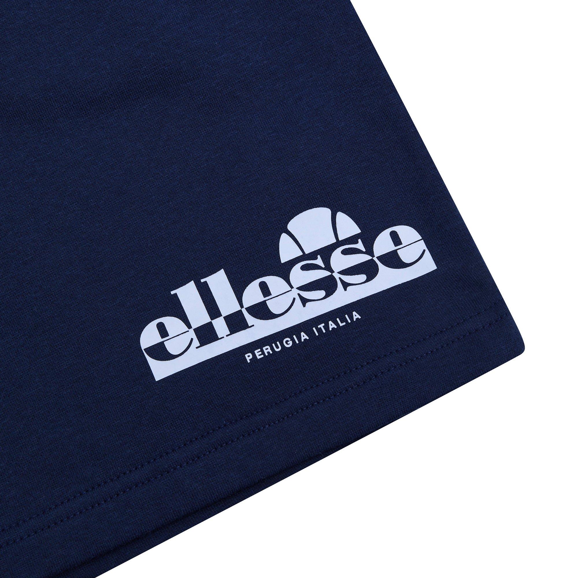 Navy - Ellesse - Men's Fleece Jogger Shorts - 3
