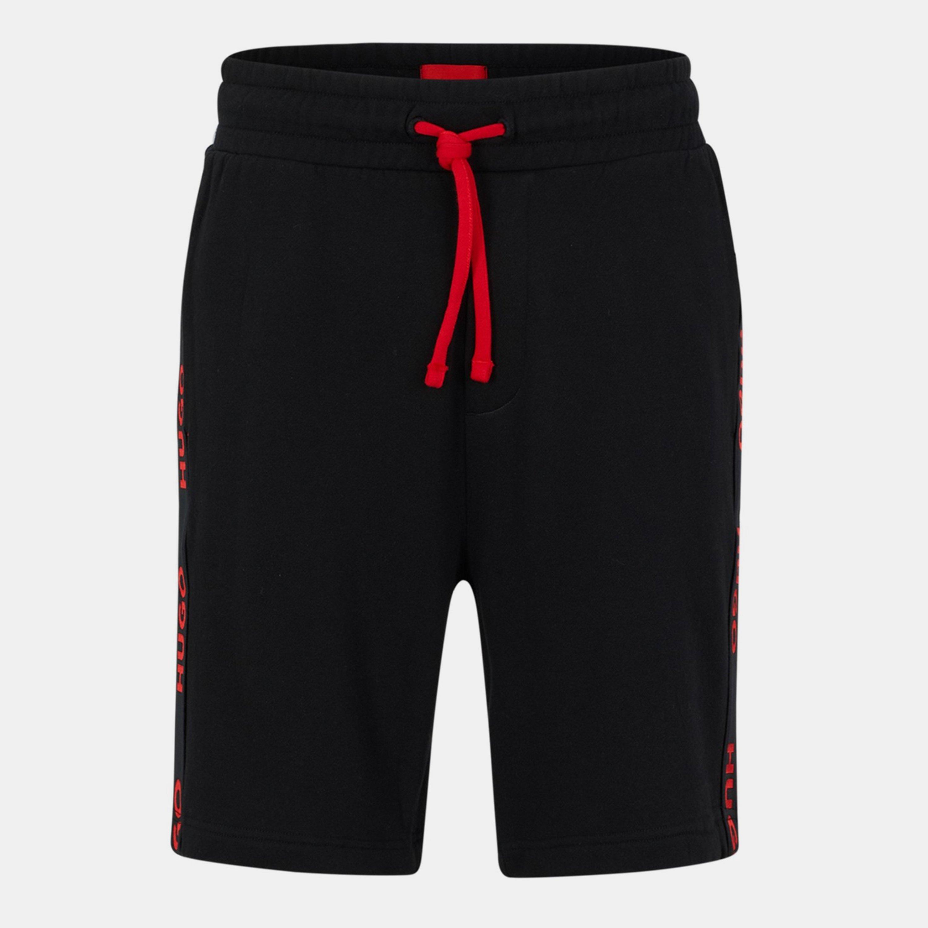 Black 001 - Hugo - Boss Sporty Logo Shorts - 1