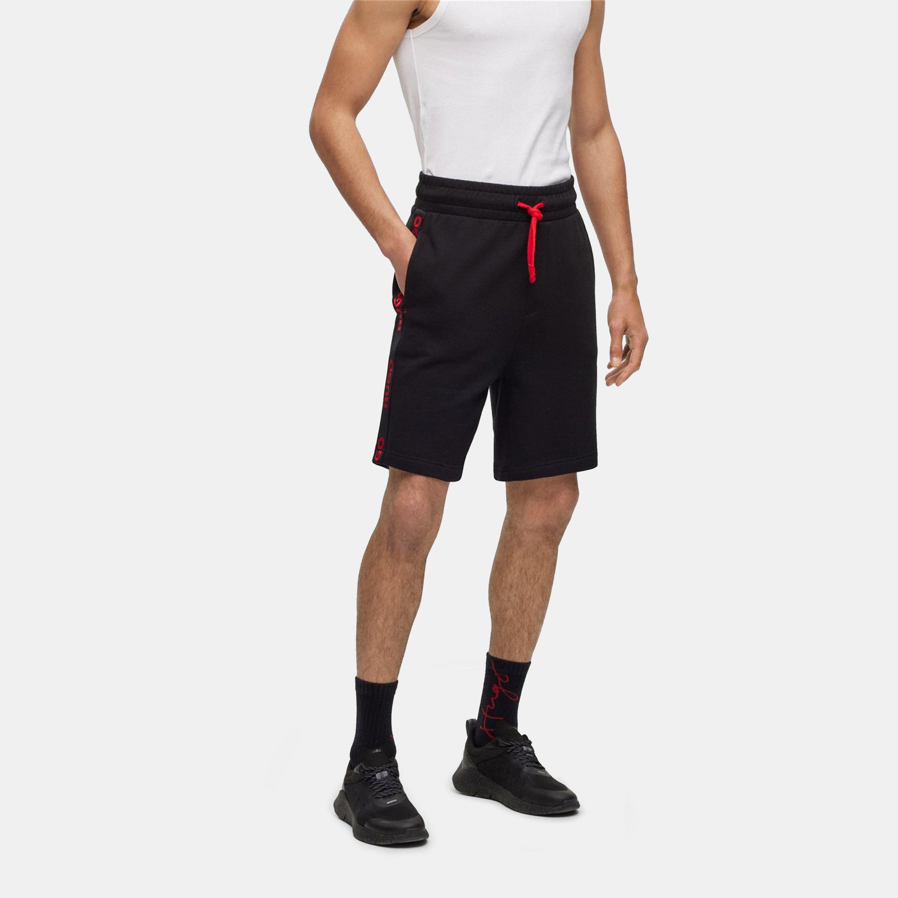 Black 001 - Hugo - Hugo Boss Sporty Logo Shorts - 2