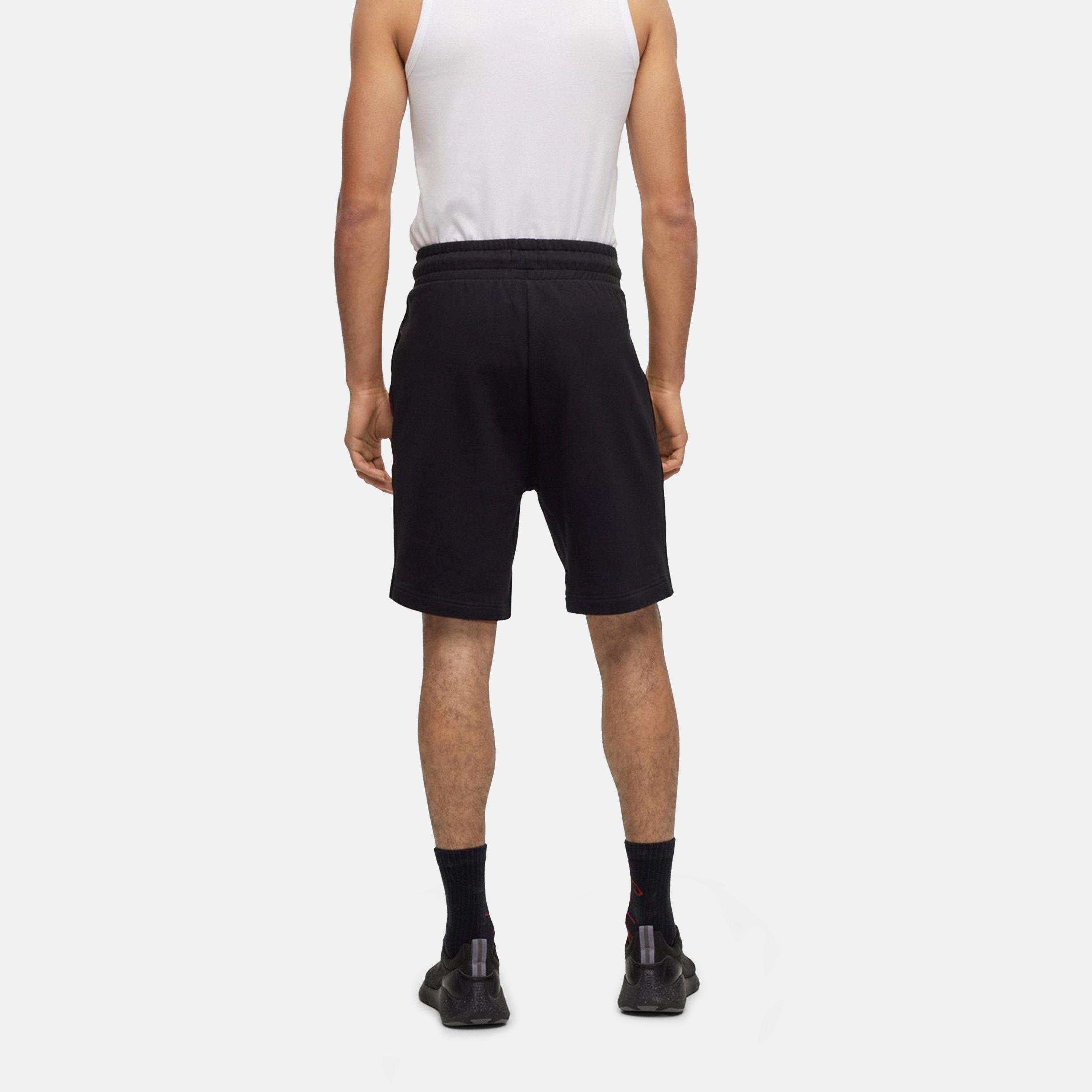 Black 001 - Hugo - Hugo Boss Sporty Logo Shorts - 3