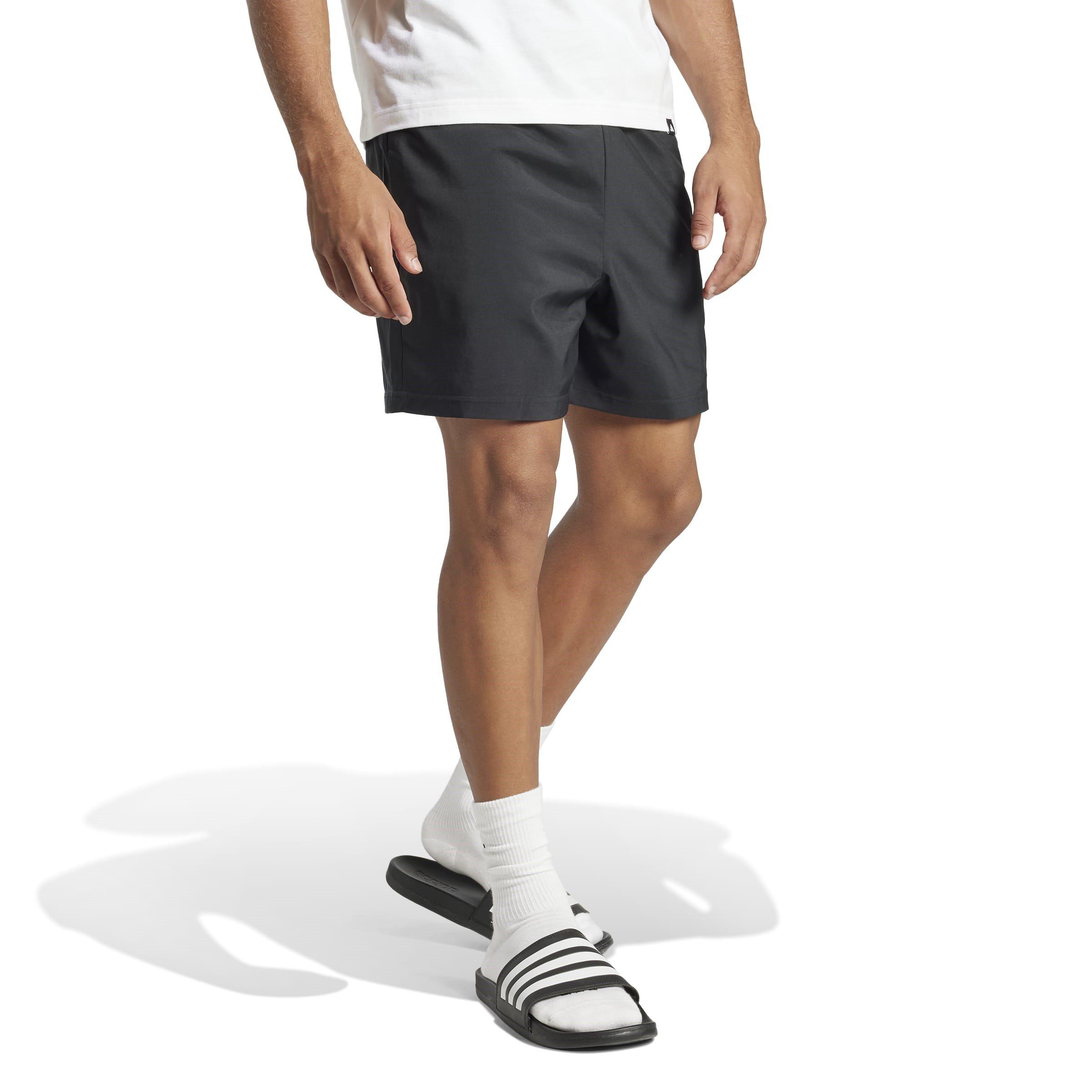 Black/White - adidas - Essentials Chelsea Small Logo Mens Shorts - 4