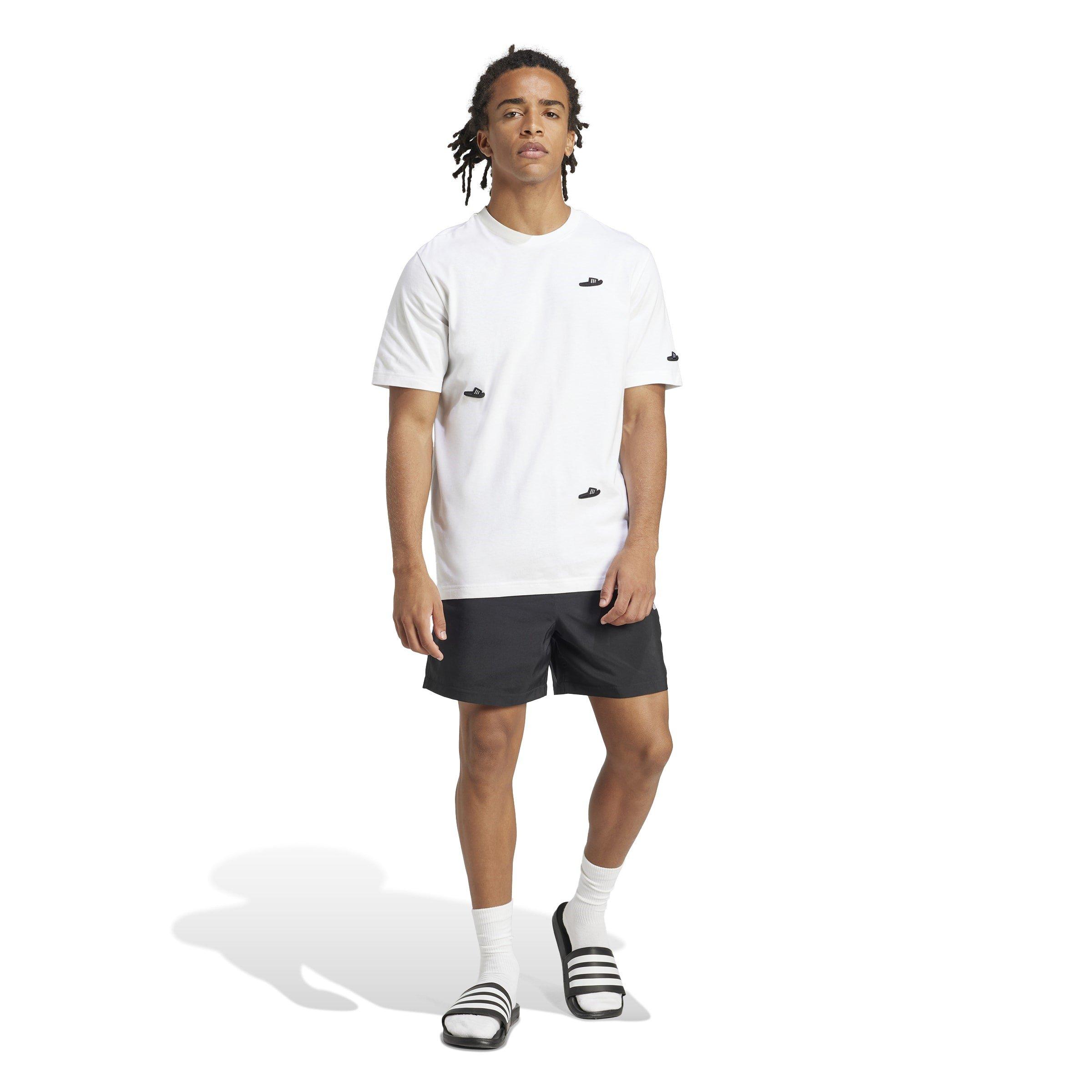 Black/White - adidas - Essentials Chelsea Small Logo Mens Shorts - 7