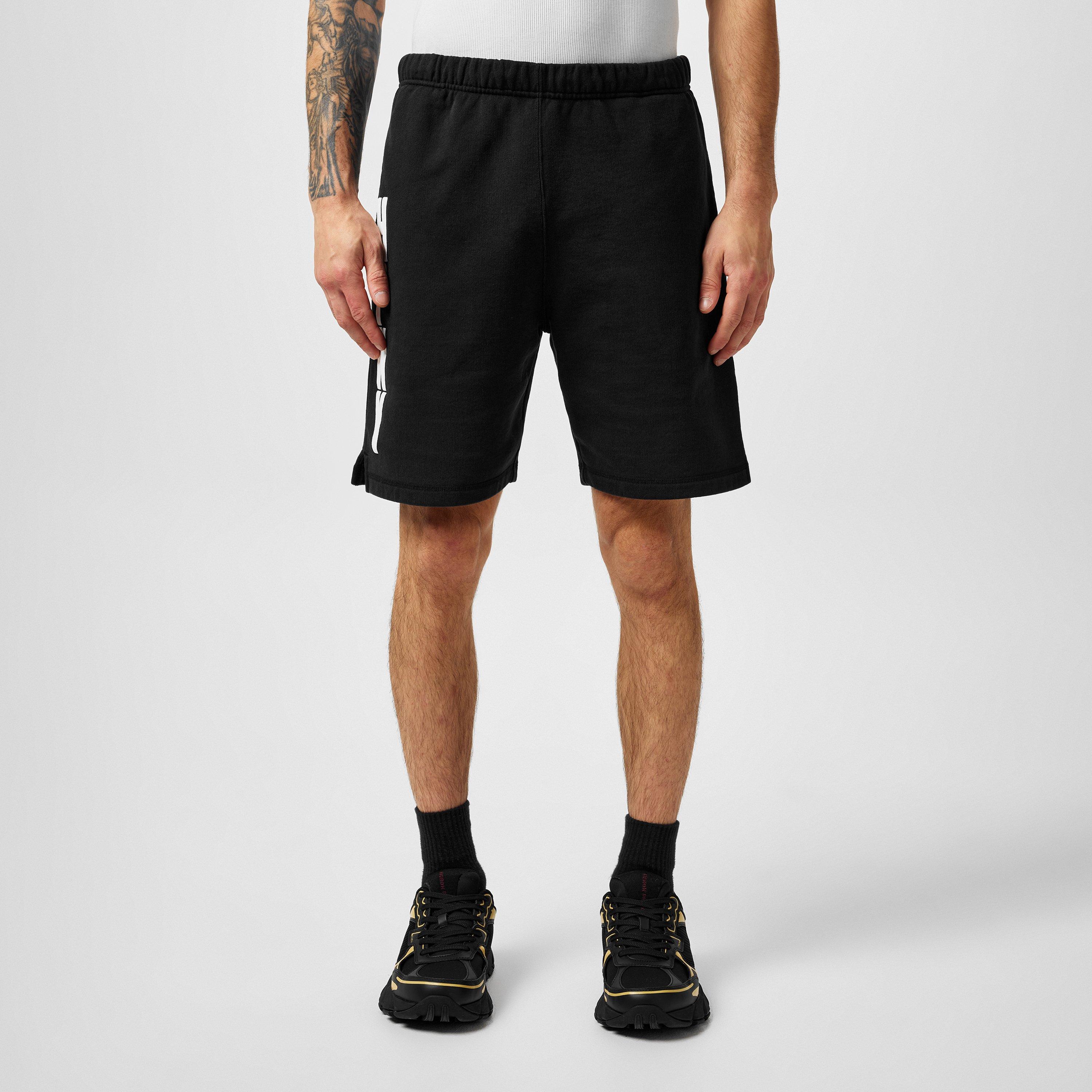 Black - Heron Preston - Men's Fleece Jogger Shorts - 1