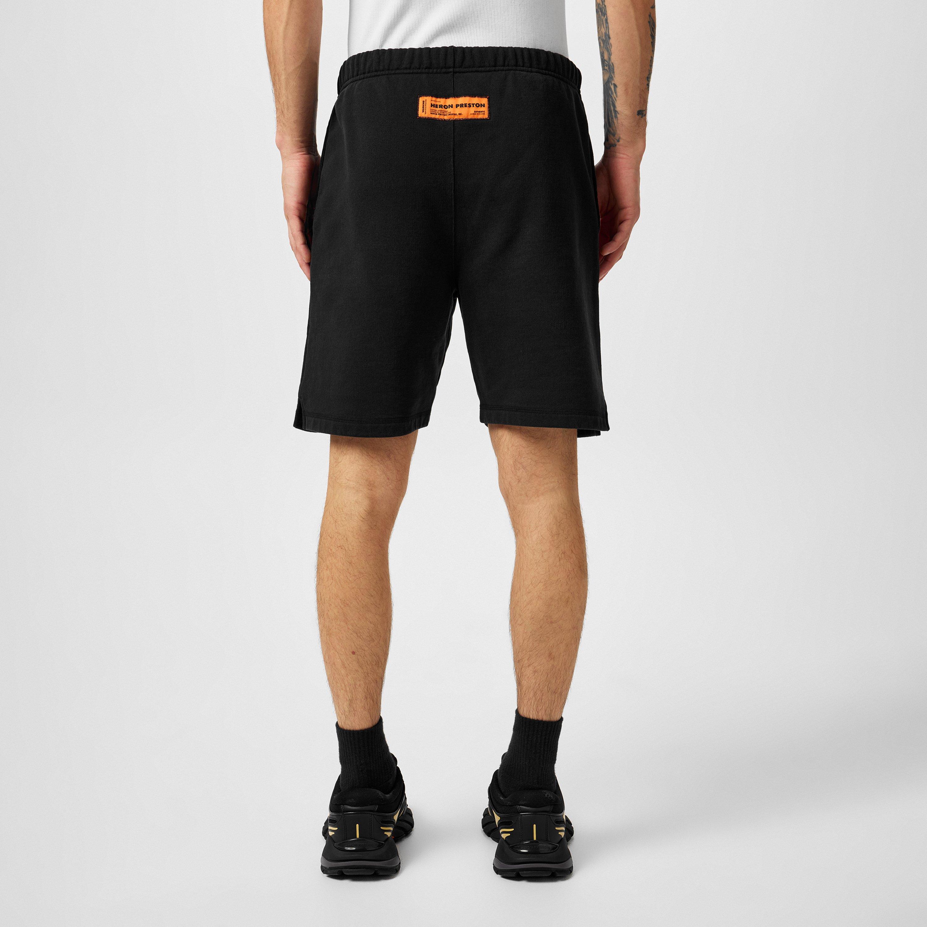 Black - Heron Preston - Men's Fleece Jogger Shorts - 3