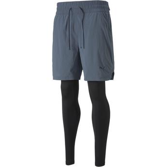 Puma terry-cloth short shorts Blau