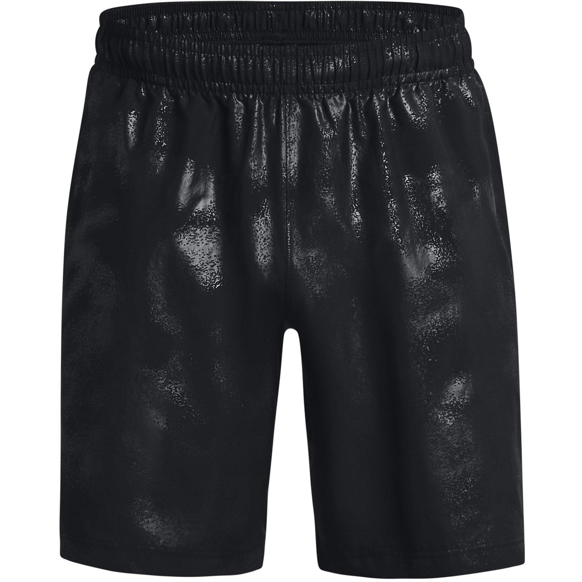 Black - Under Armour - Woven Emboss Gym Shorts Mens - 1