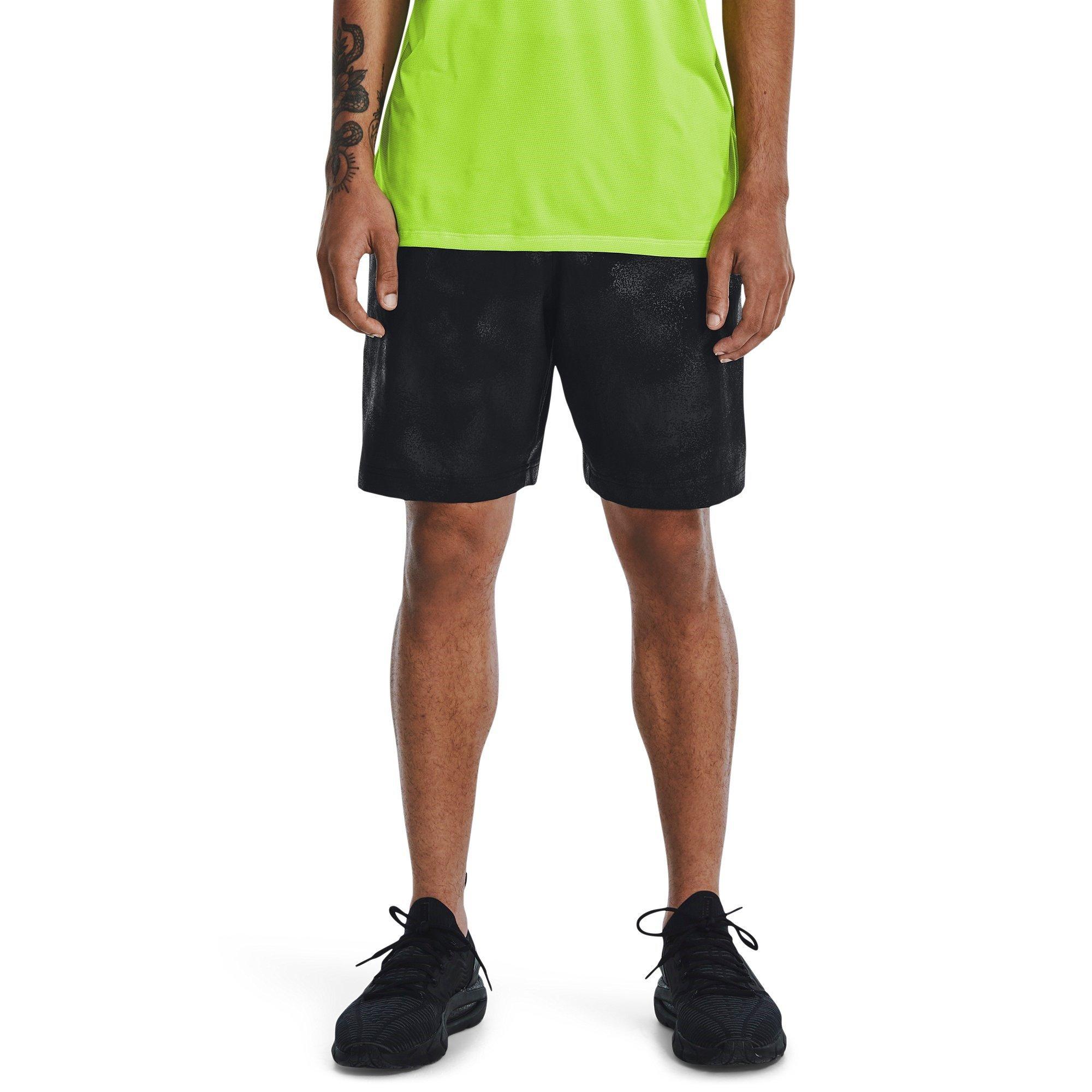 Black - Under Armour - Woven Emboss Gym Shorts Mens - 2