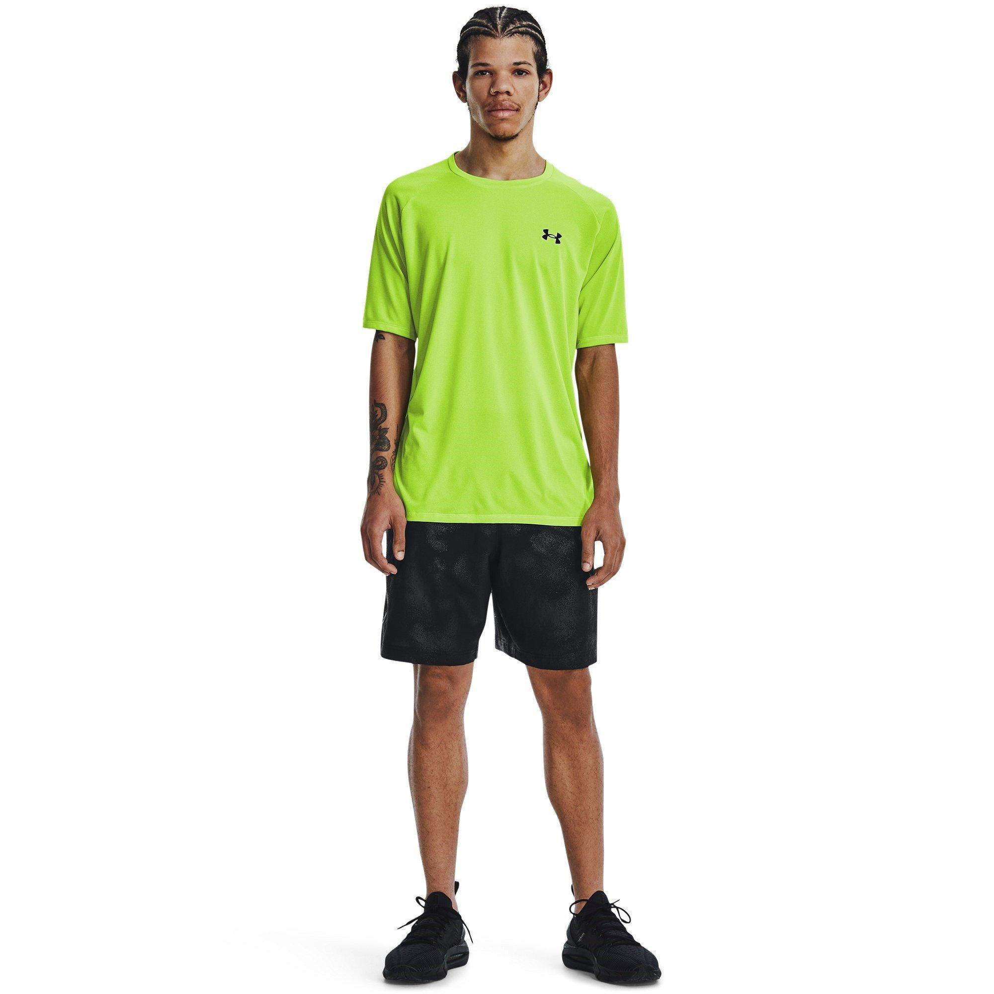Black - Under Armour - Woven Emboss Gym Shorts Mens - 4