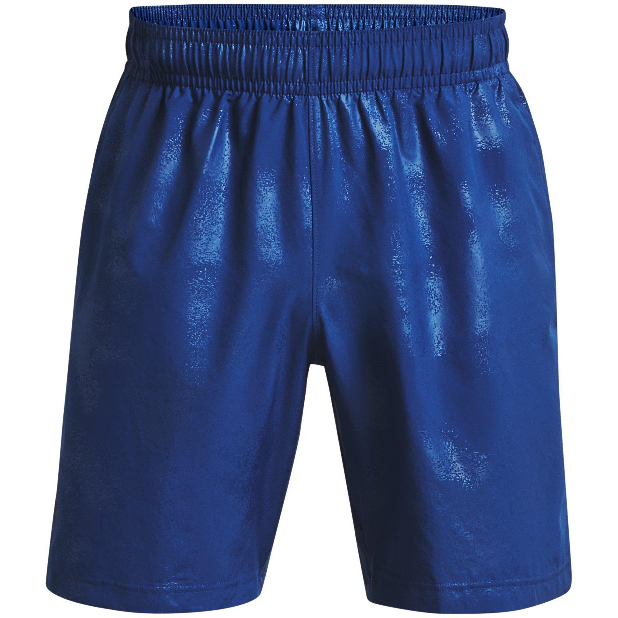 Blue - Under Armour - Woven Emboss Gym Shorts Mens - 1