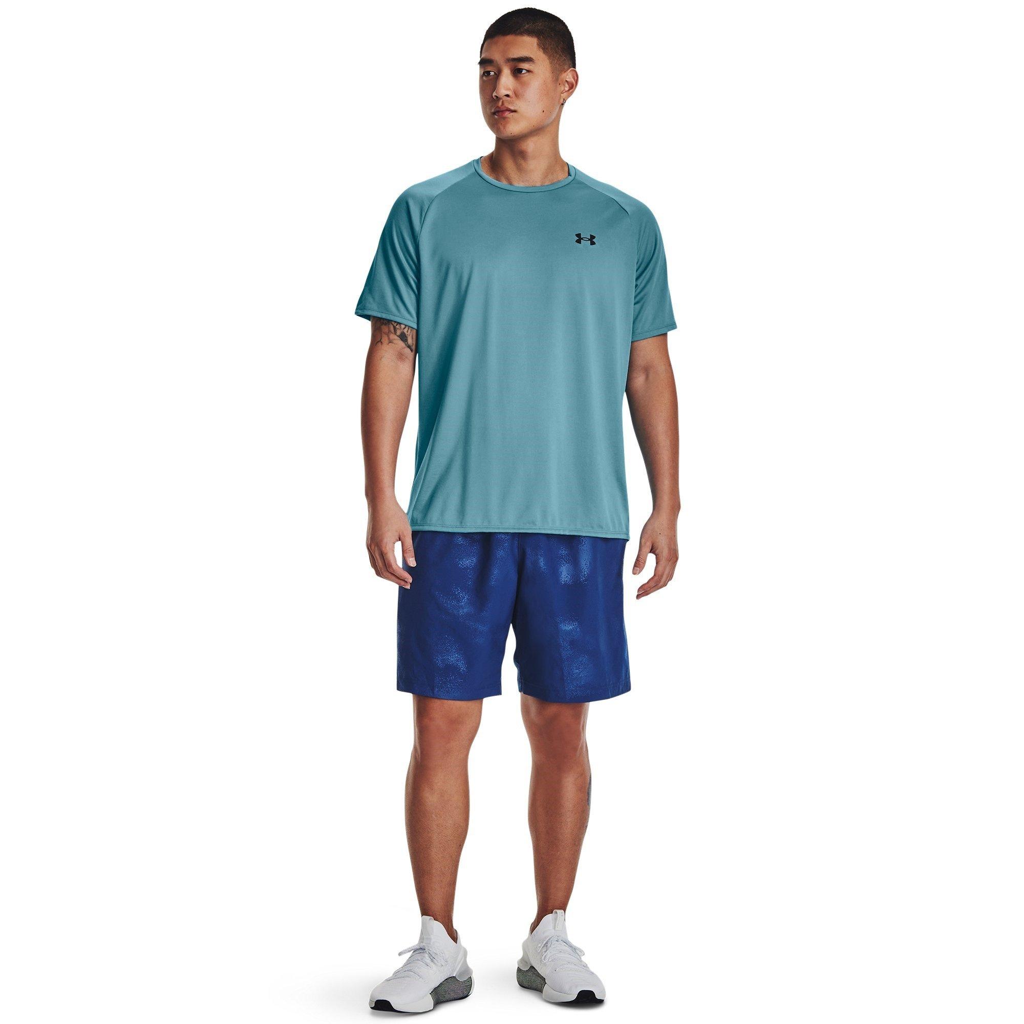 Blå - Under Armour - Woven Emboss Gym Shorts Mens - 4