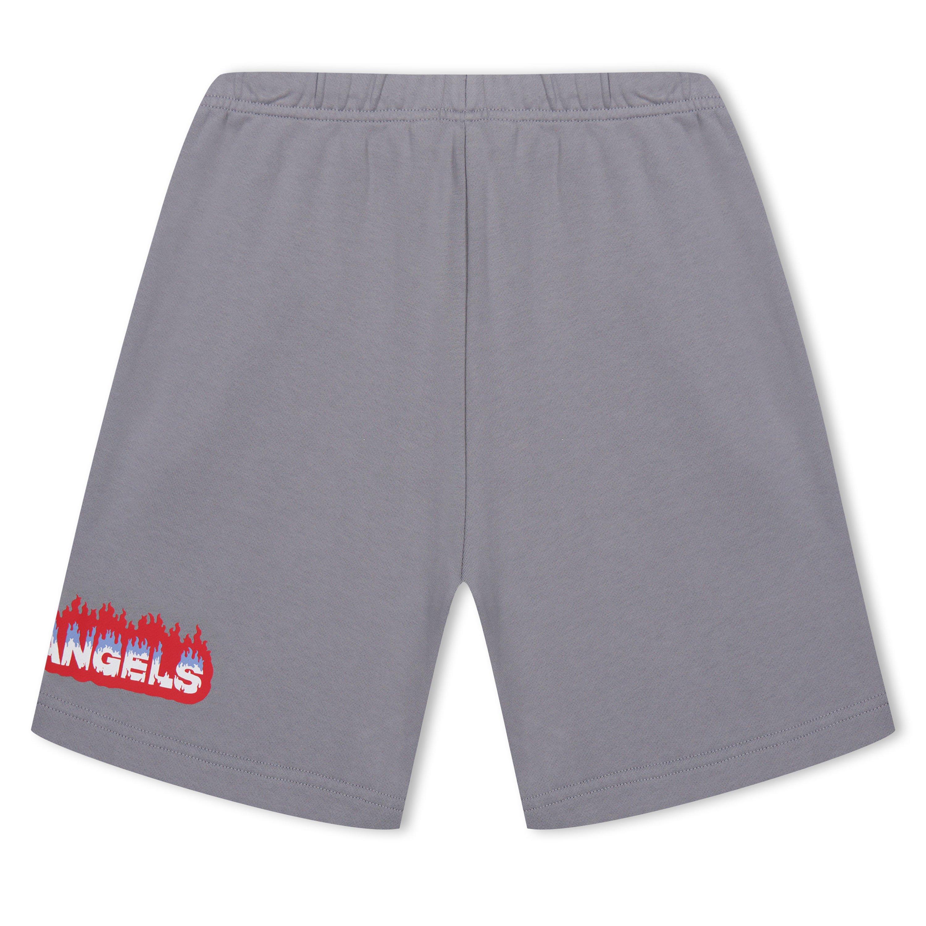 Grey 10725 - Palm Angels - Flame Jersey Shorts Junior - 2