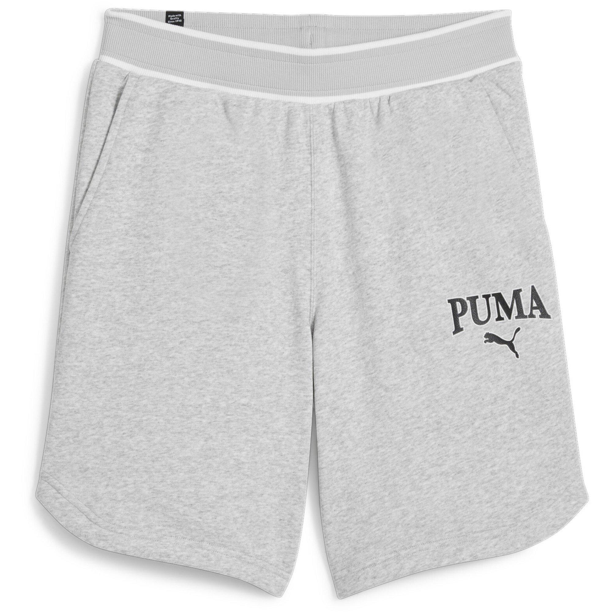 Grey Heather - Puma - Fleece Jogger Shorts - 7