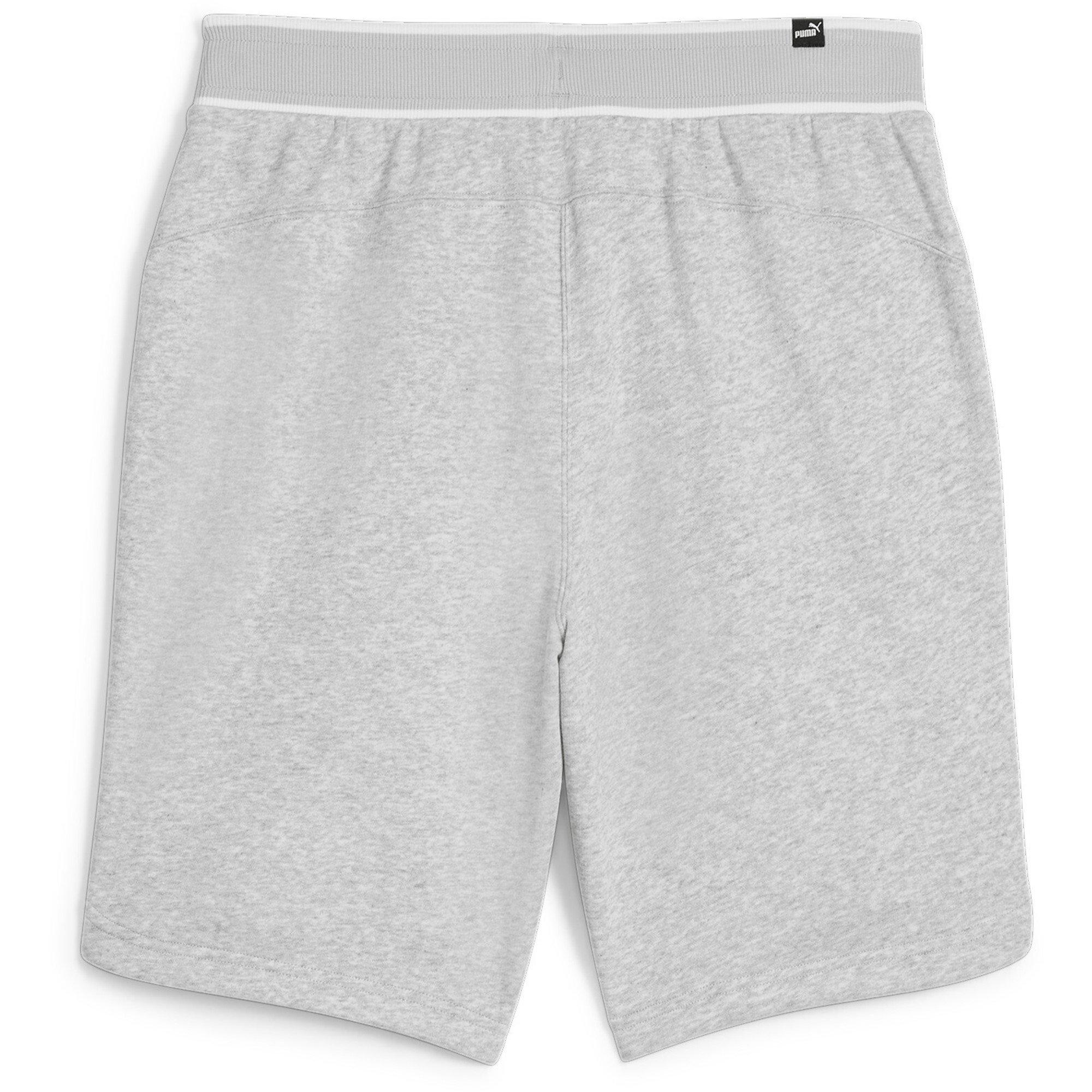 Grey Heather - Puma - Fleece Jogger Shorts - 8