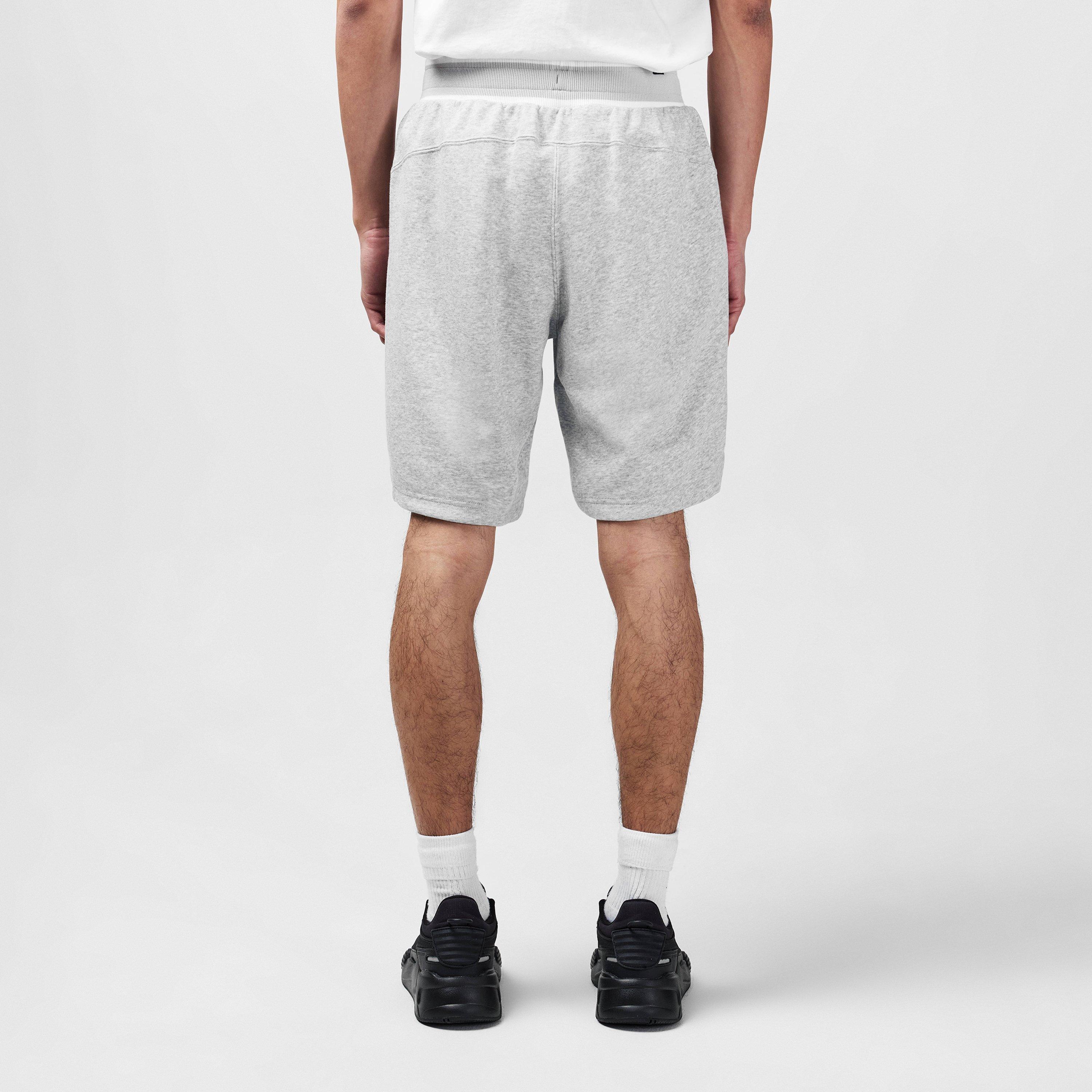 Grey Heather - Puma - Fleece Jogger Shorts - 4