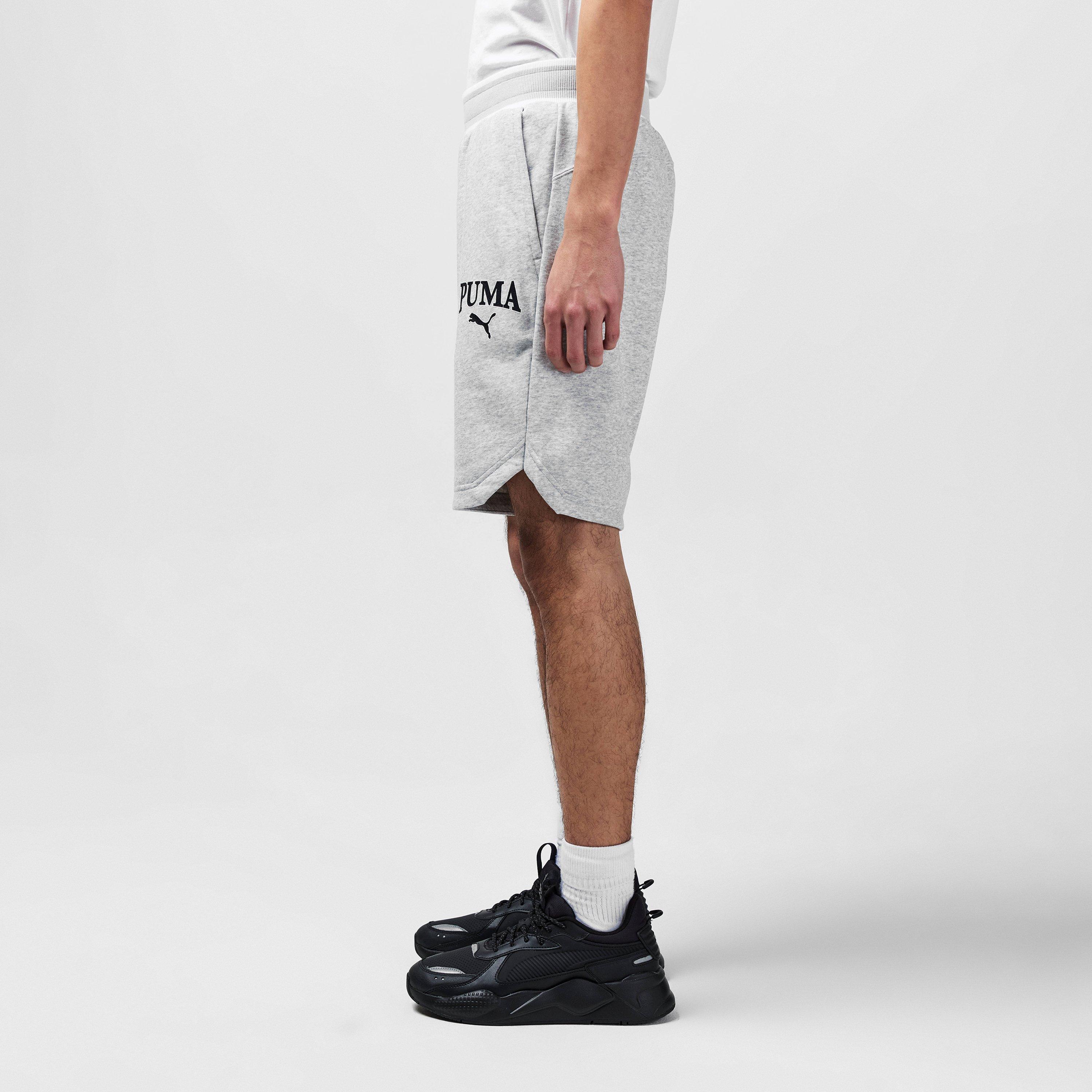 Grey Heather - Puma - Fleece Jogger Shorts - 5