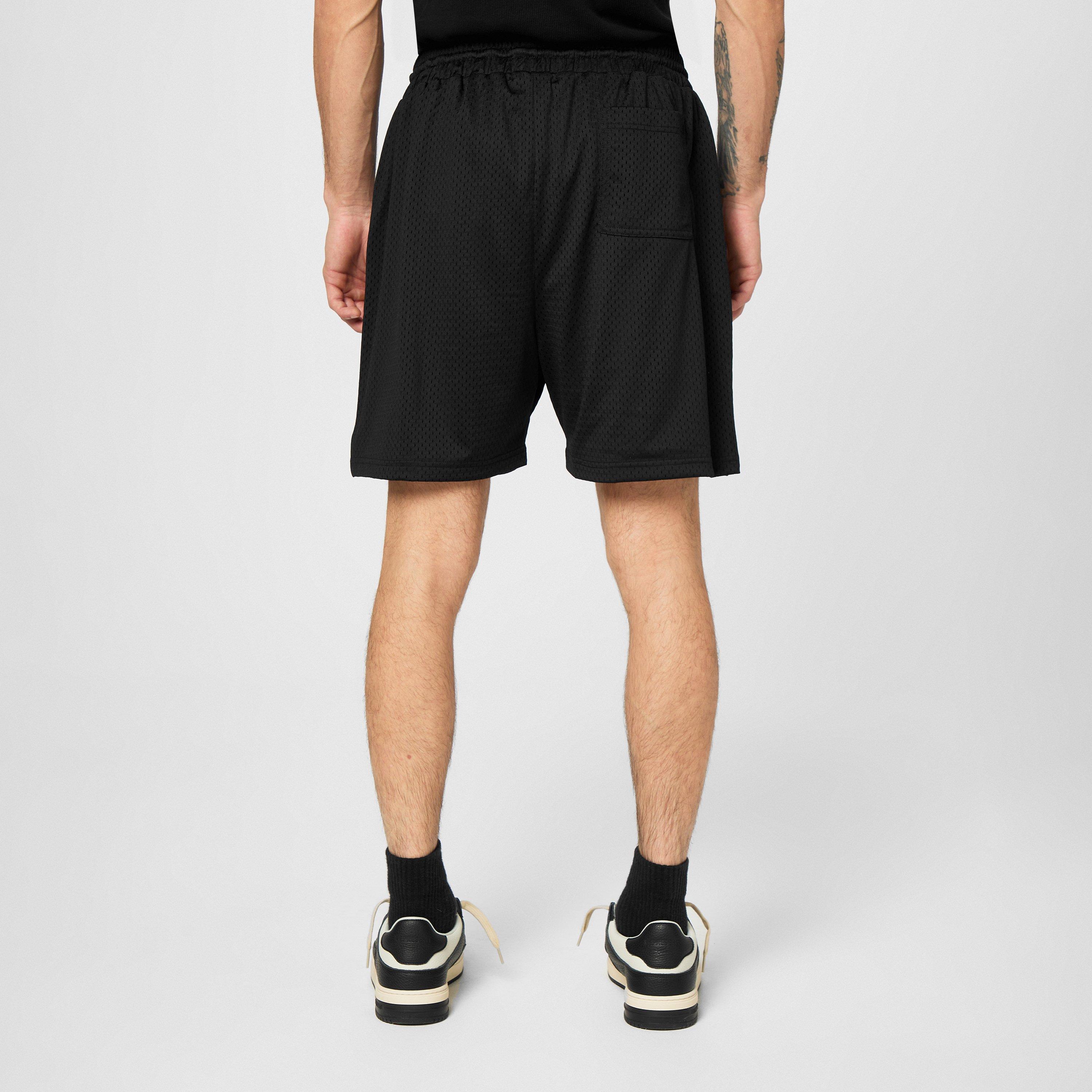 Black - Represent - Men's Owners Club Mesh Shorts, Breathable Design - 4