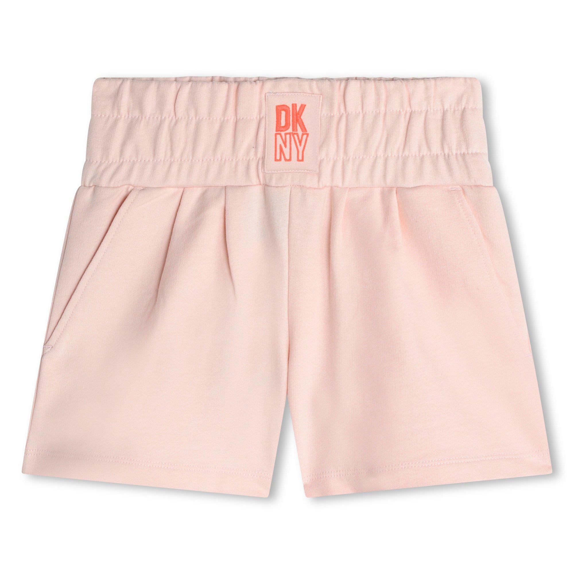 Dkny Girls Kids' Soft Fleece Jogger Shorts - Pink 471 - 12Y