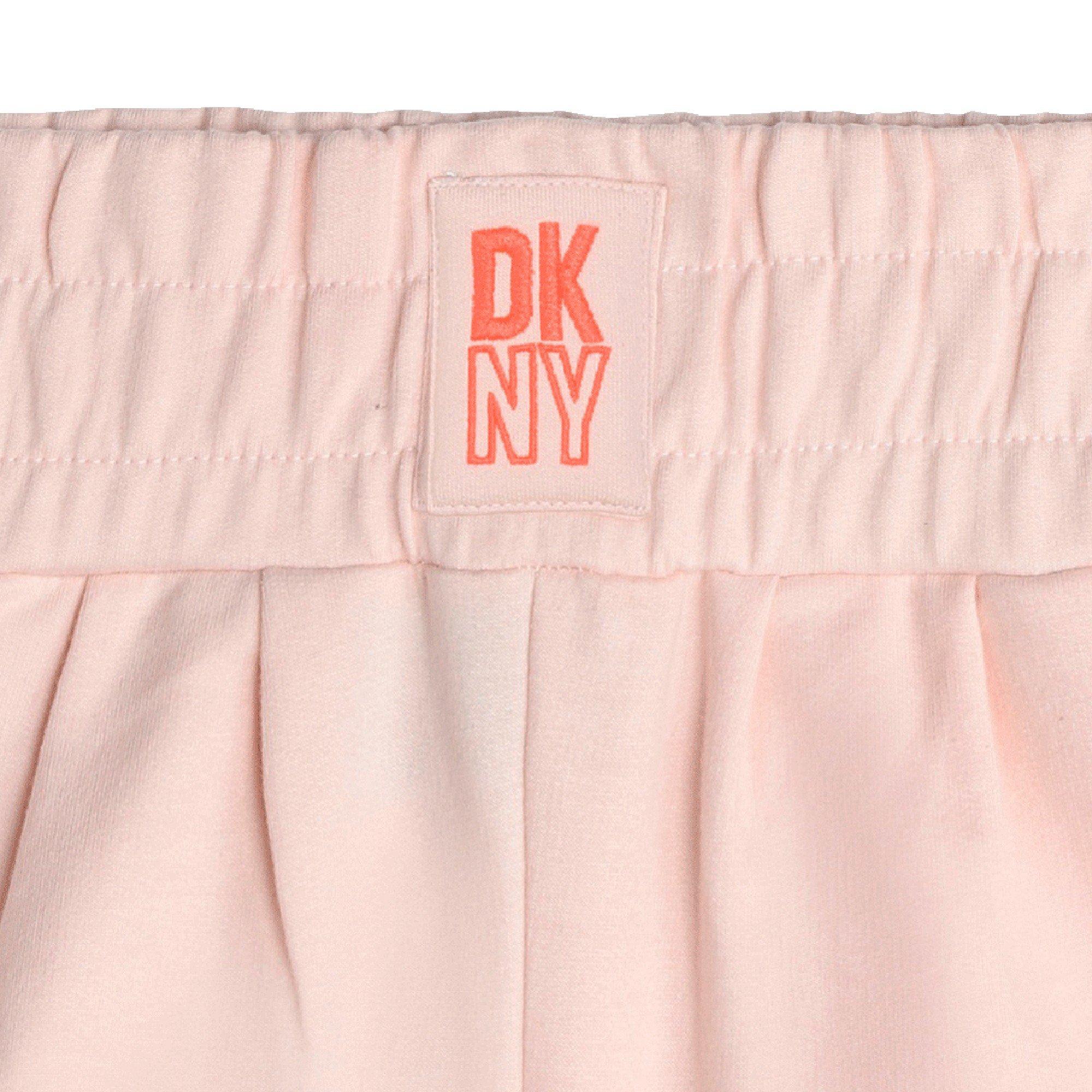 Pink 471 - DKNY - Kids' Soft Fleece Jogger Shorts - 3