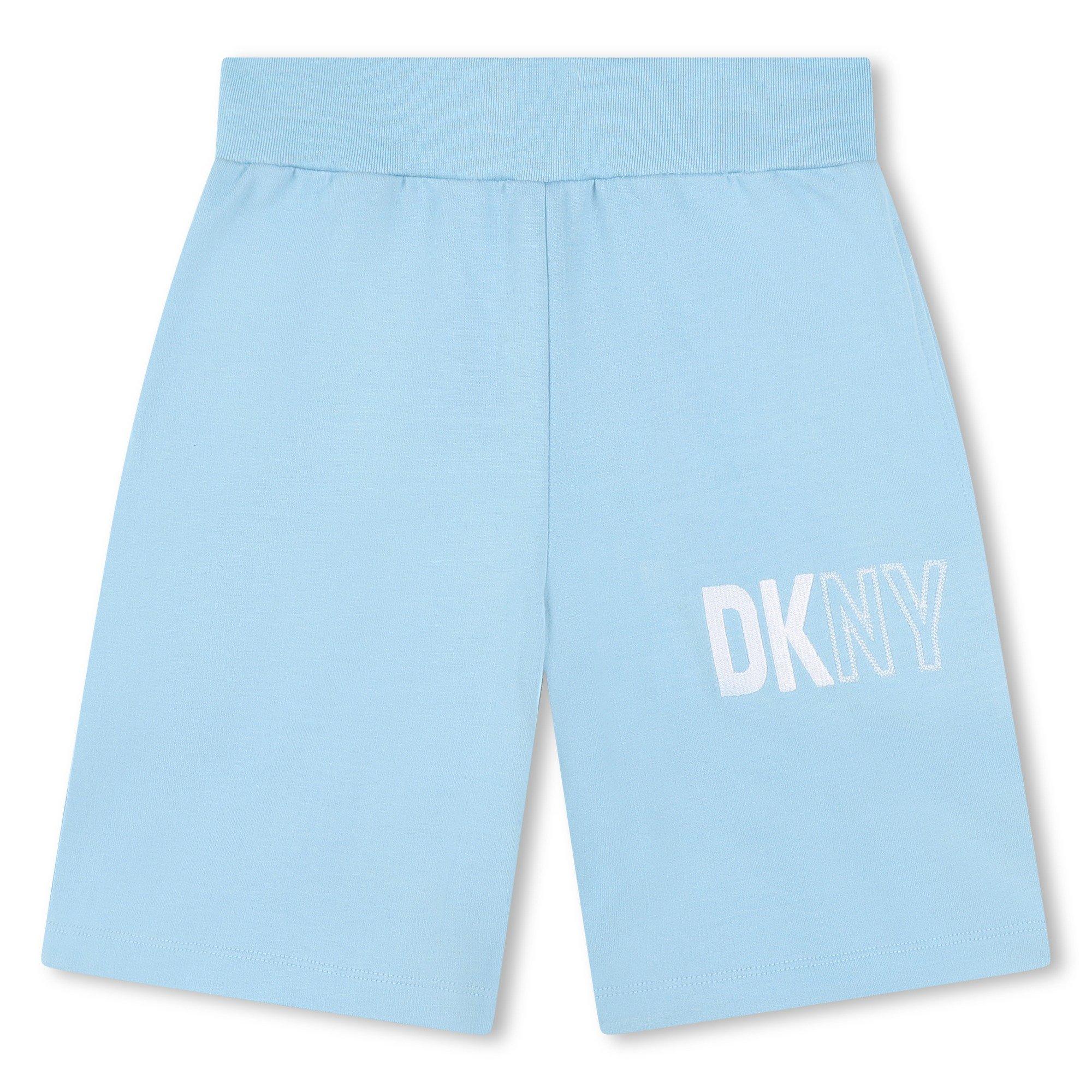 Dkny Boys Kids' Fleece Jogger Shorts - Pale Blue 77G - 8Y