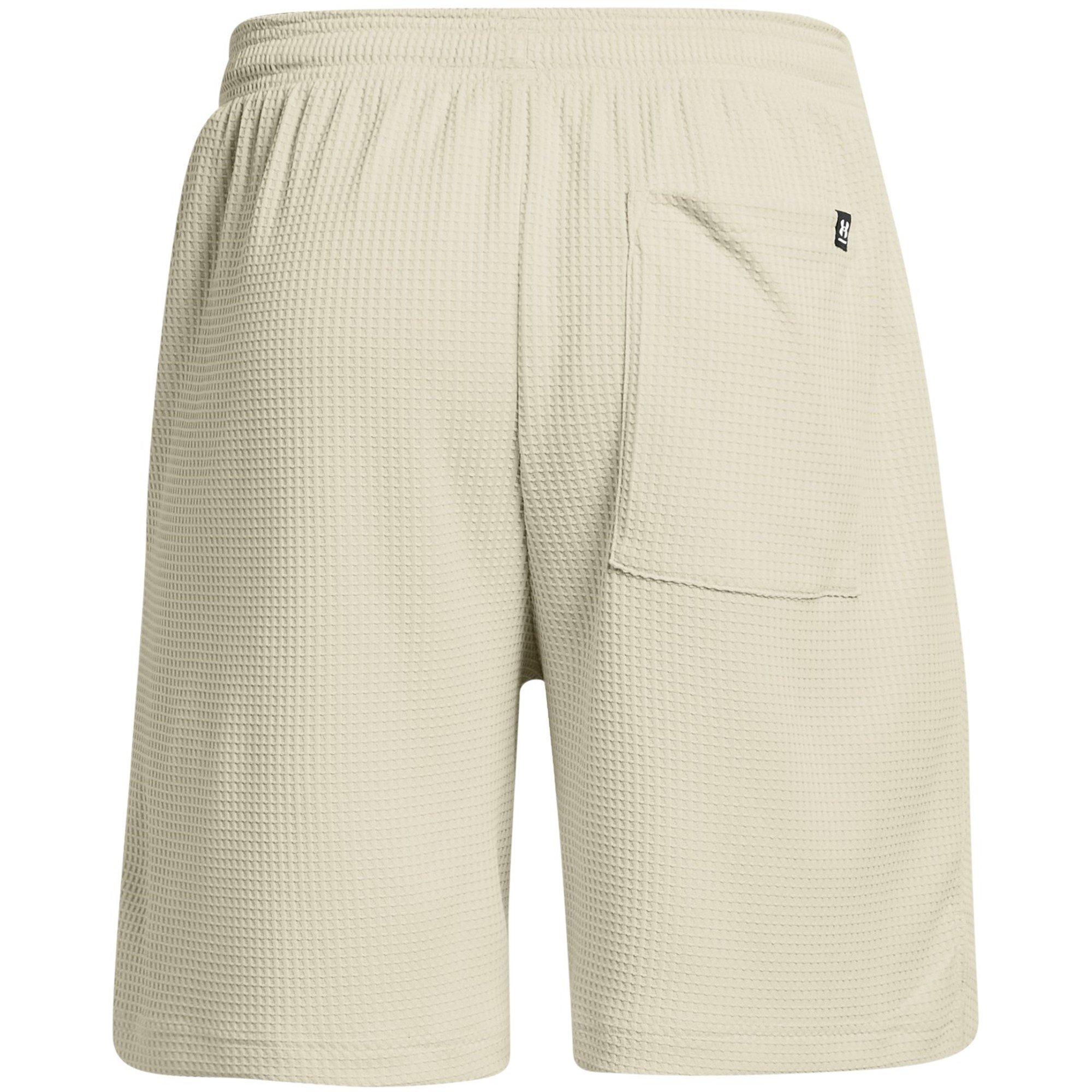Silt/White - Under Armour - Rival Waffle Fleece Jogger Shorts - 6