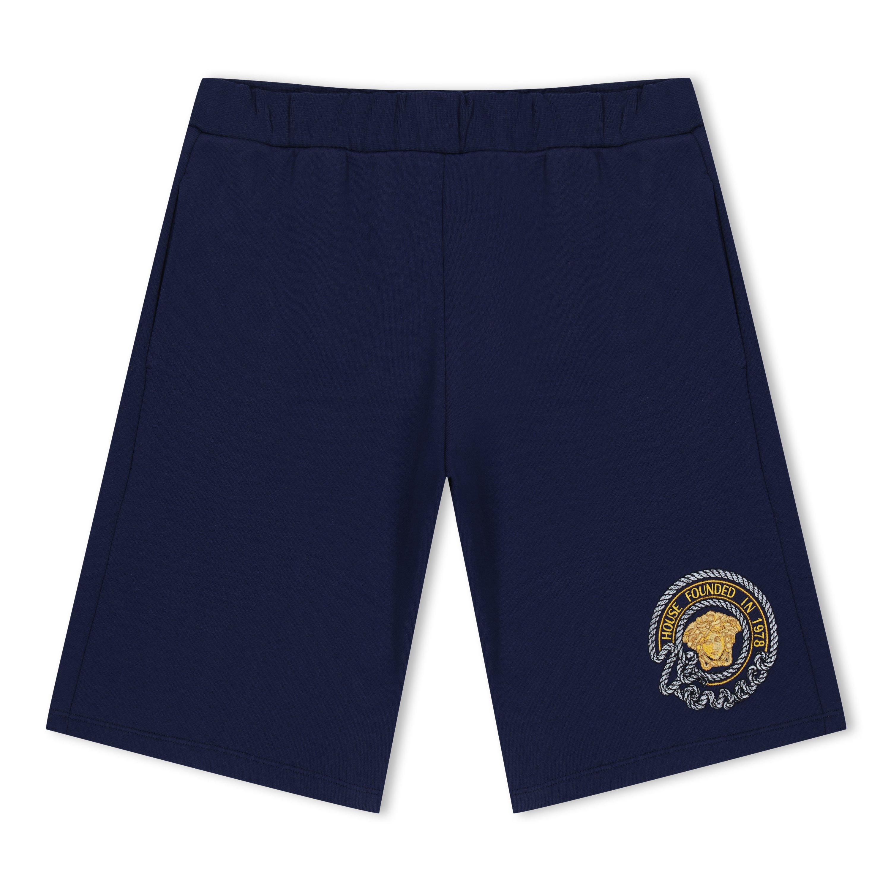 Versace Nautical Medusa Shorts - Blue 2U840 - Size 6Y