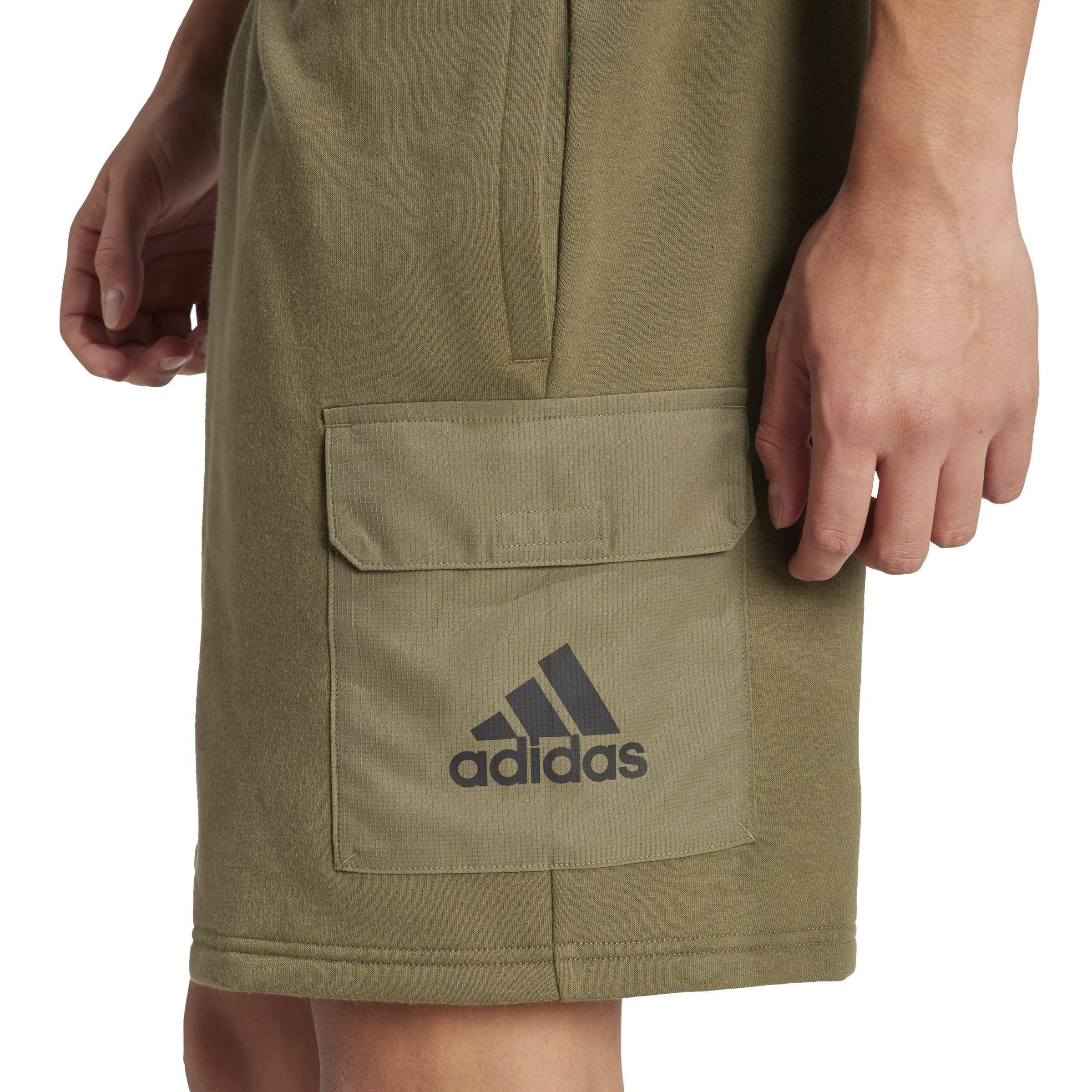 Olive - adidas - Mens Utility Fleece Short - 5