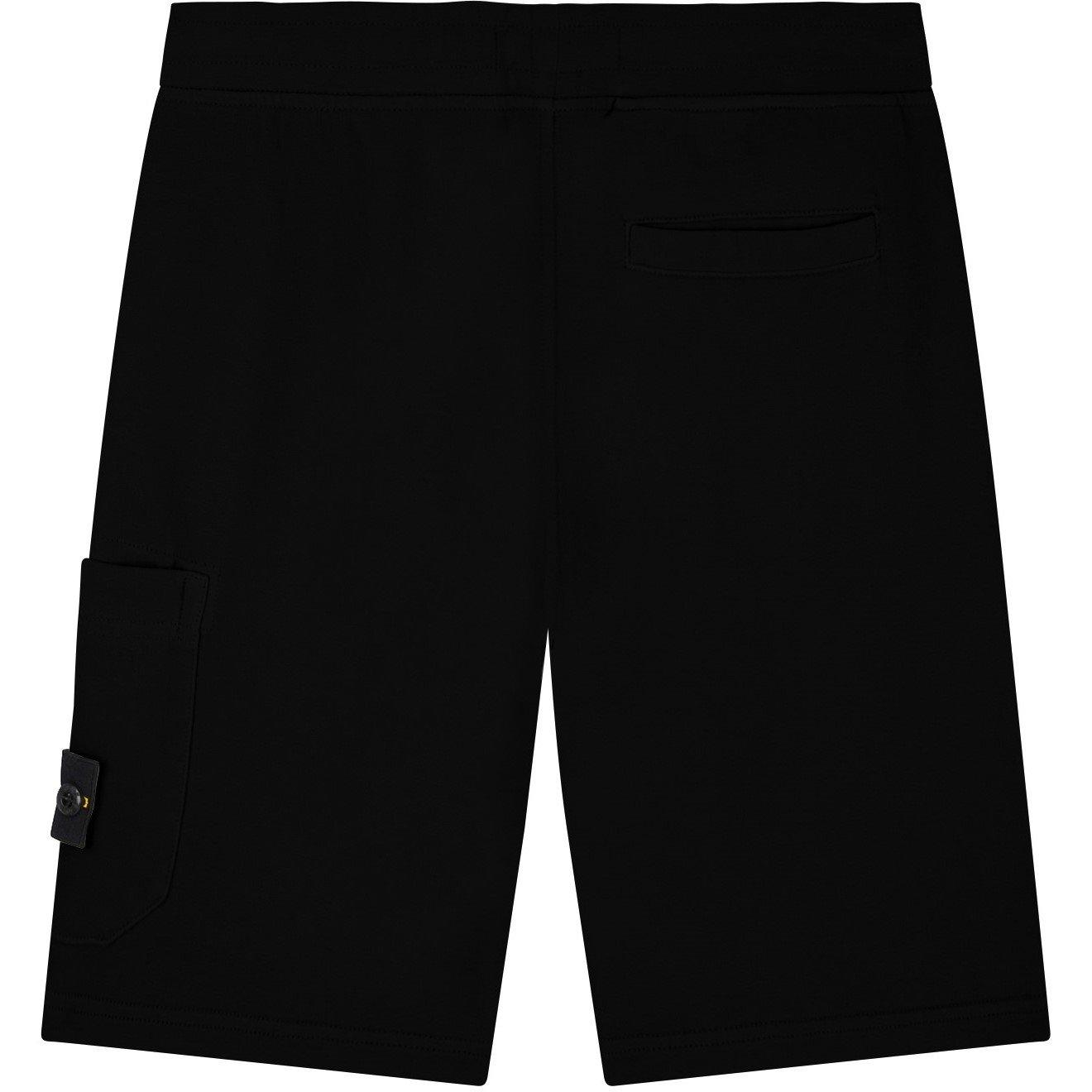 Black V0029 - Stone Island - Junior Badge Shorts - 2