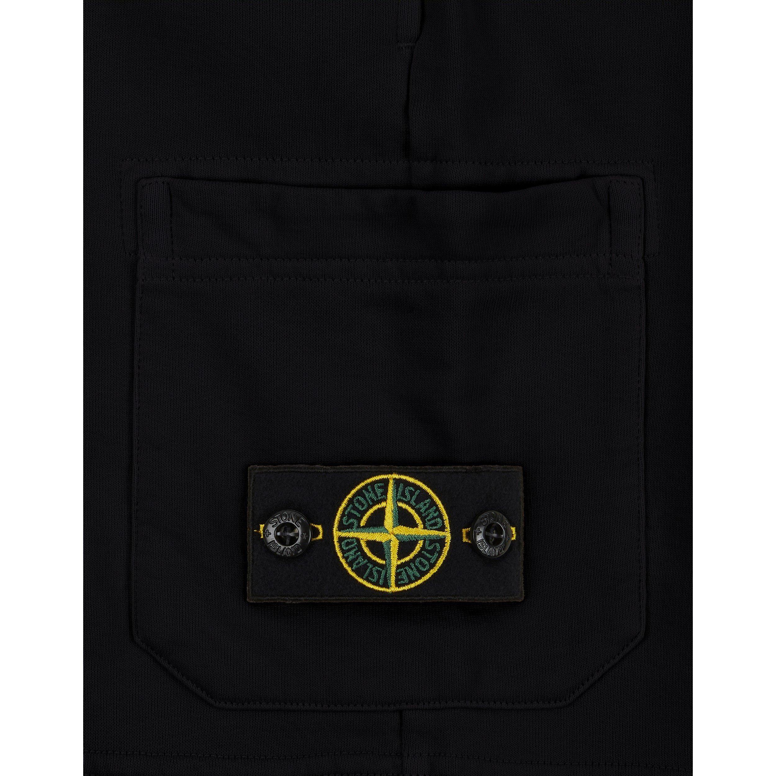 Black V0029 - Stone Island - Junior Badge Shorts - 3