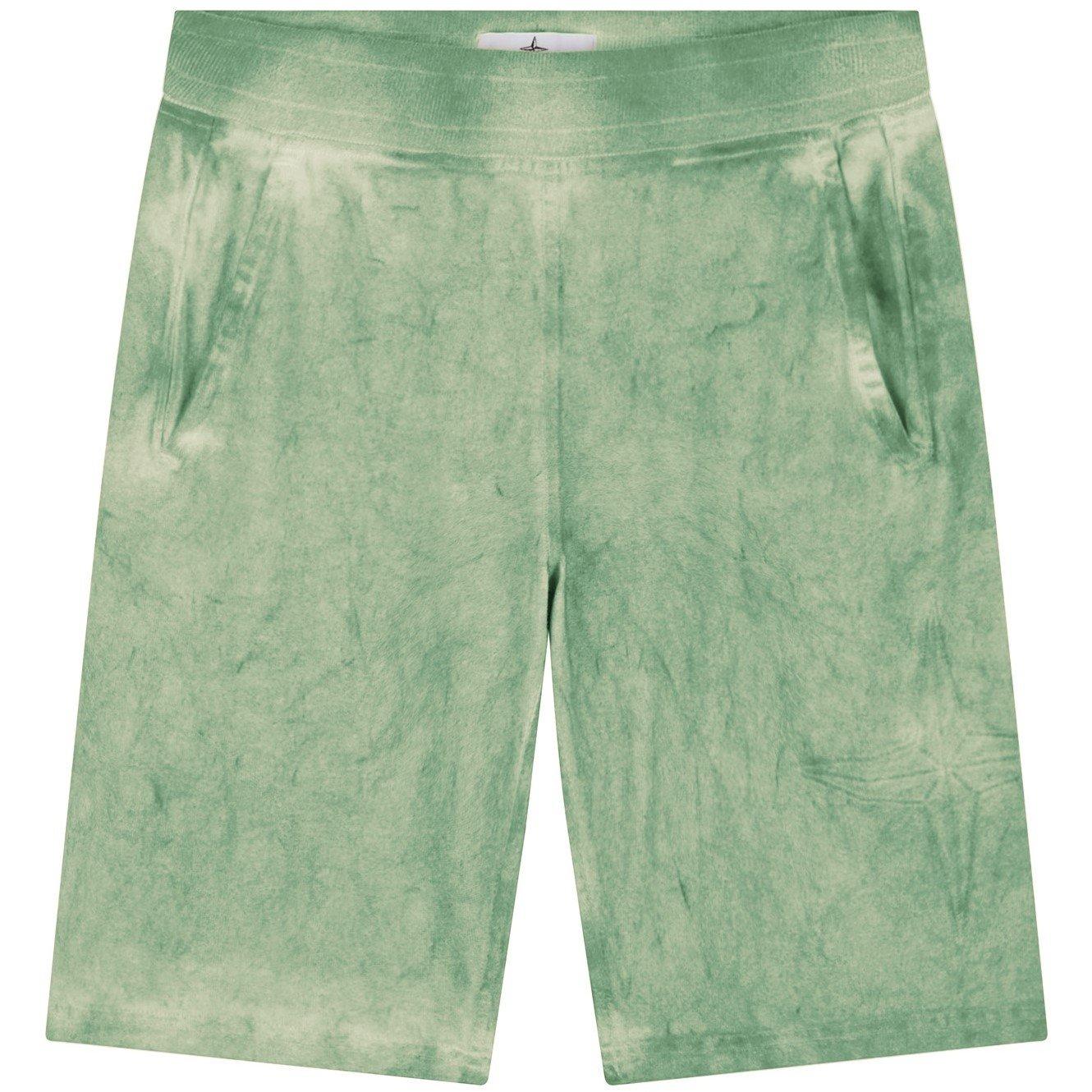 Lgt Grn V0052 - Stone Island - Junior Bermuda Shorts Dust Colour Effect - 1
